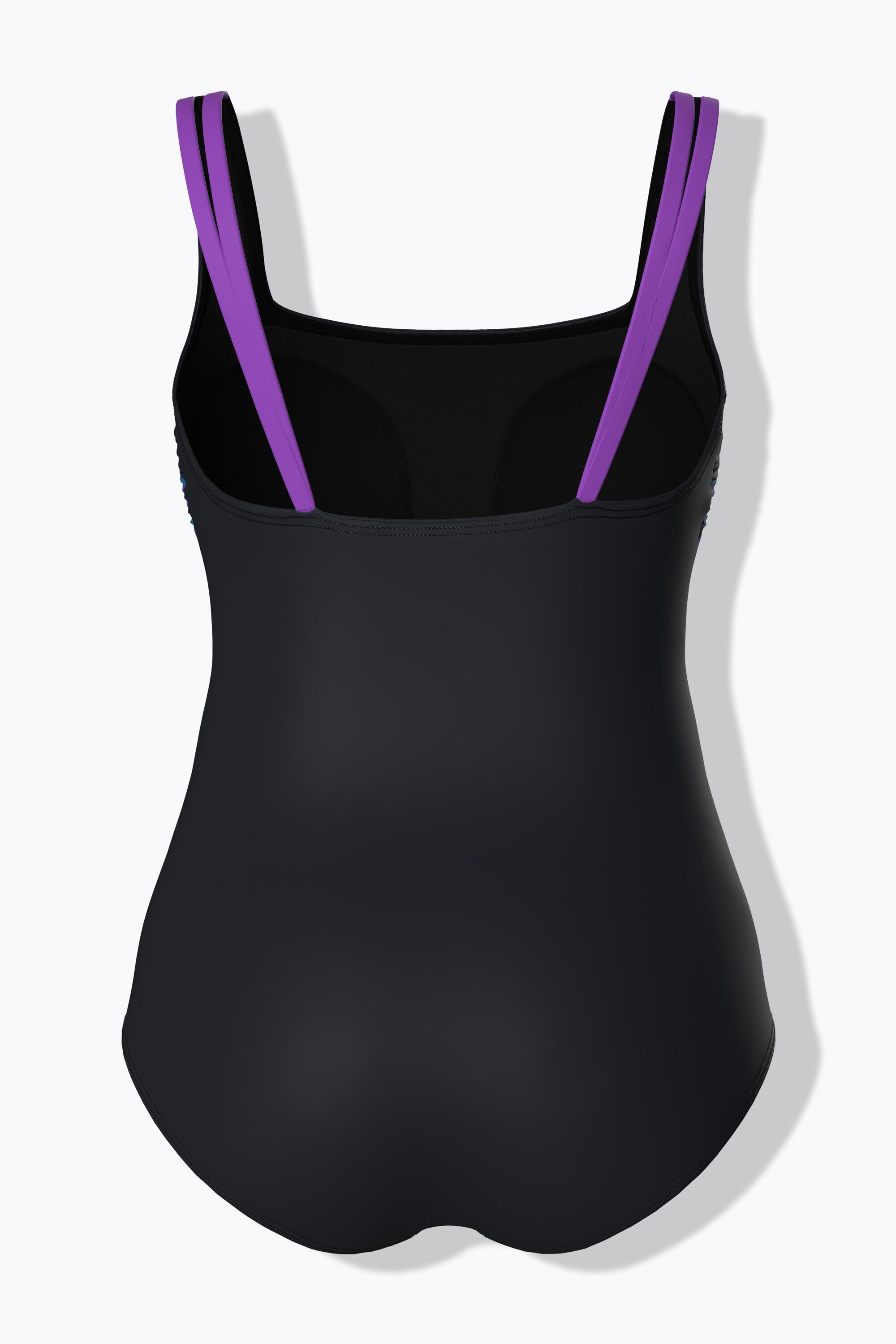 Ulla Popken Badeanzug Badeanzug Tiger Softcups recycelt