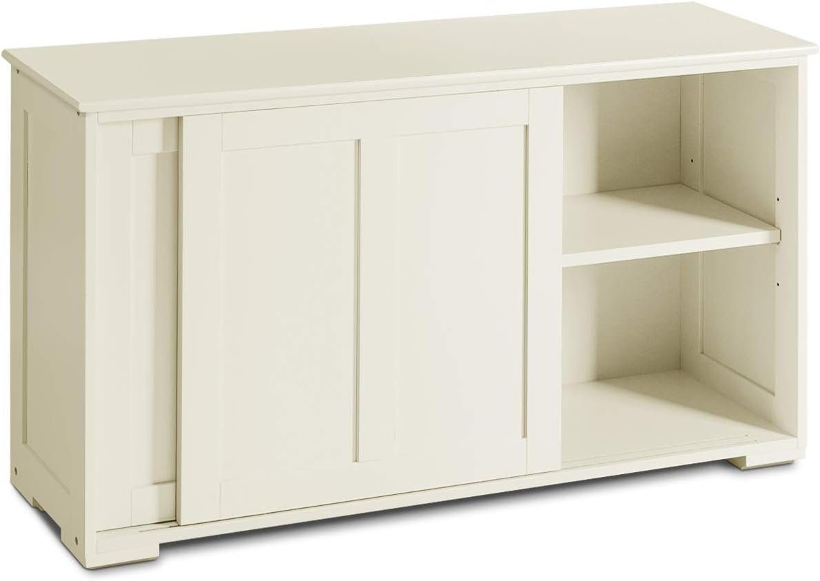 KOMFOTTEU Sideboard Küchenschrank Wohnzimmerregel, Weiß