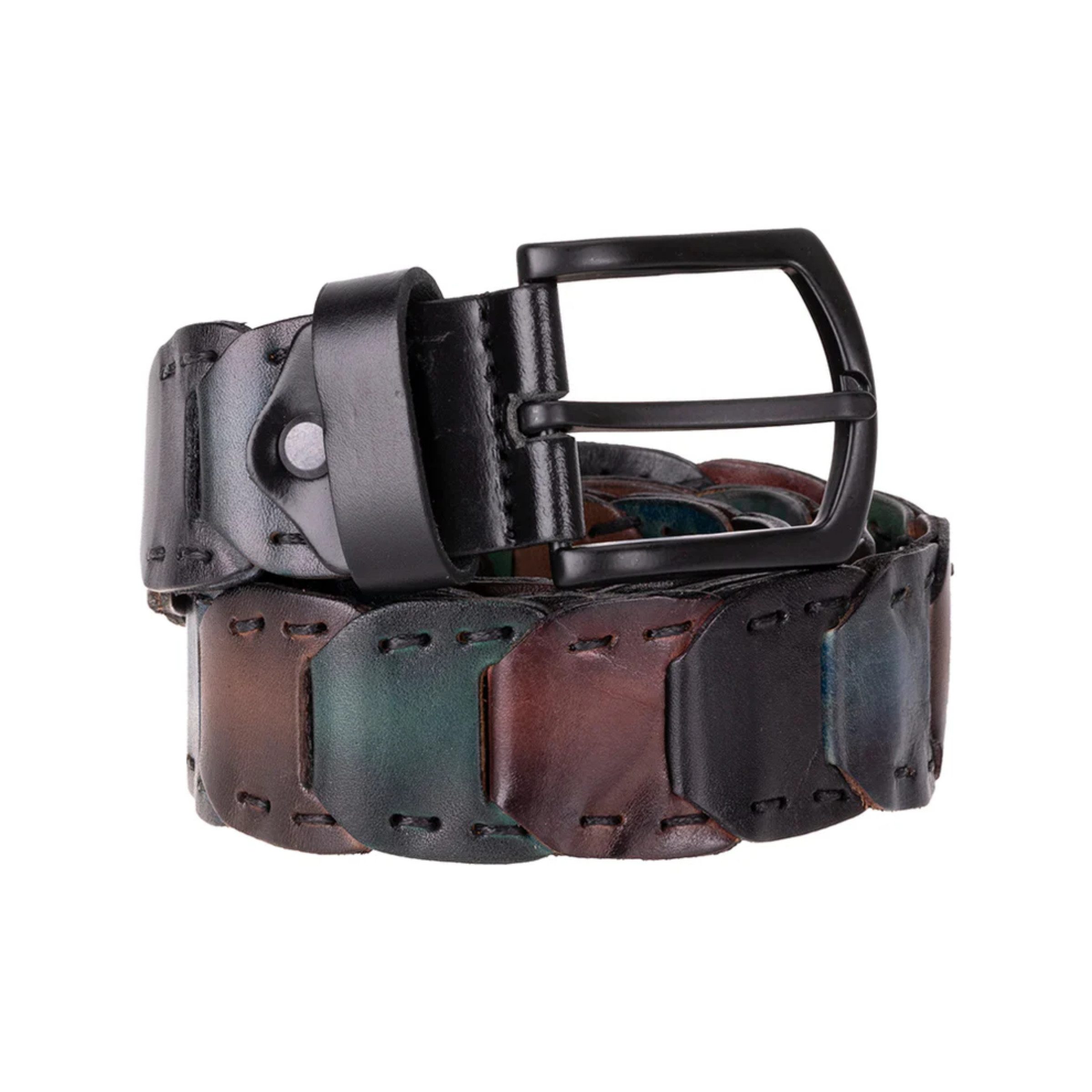 Renna Leather Flechtgürtel Echt Leder Gürtel