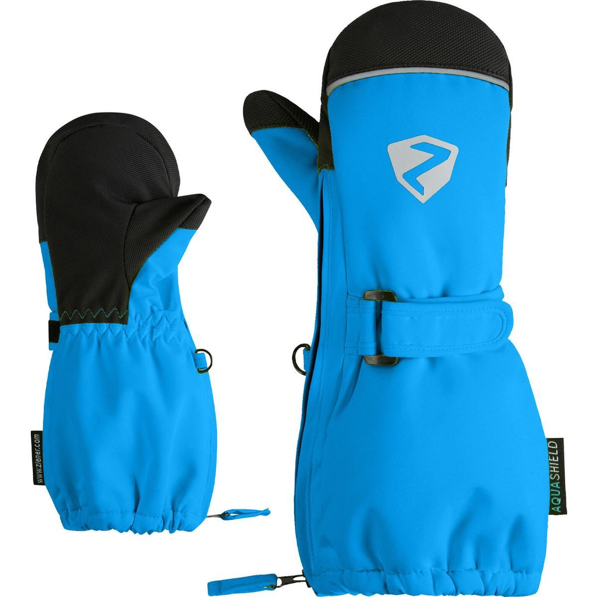 Ziener Skihandschuhe Lanupo-z AS Mitten Glove Mini Warme, wasserdichte Skifäustlinge für Kinder mit einfacher Handhabung
