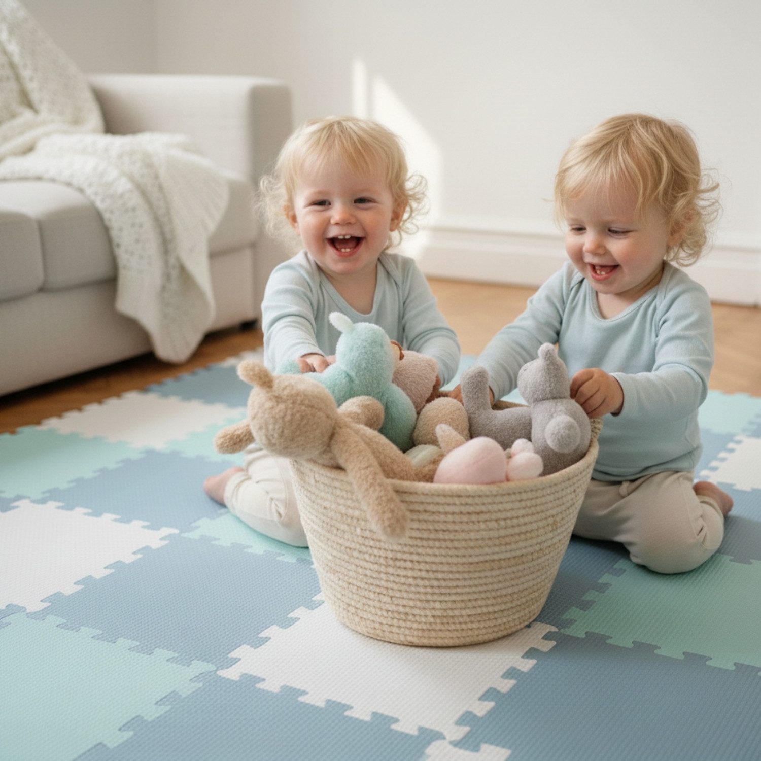 LittleTom Puzzlematte ab dem 1. Tag - 27 Teile Baby Spielmatte - 30 x 30 Ki günstig online kaufen