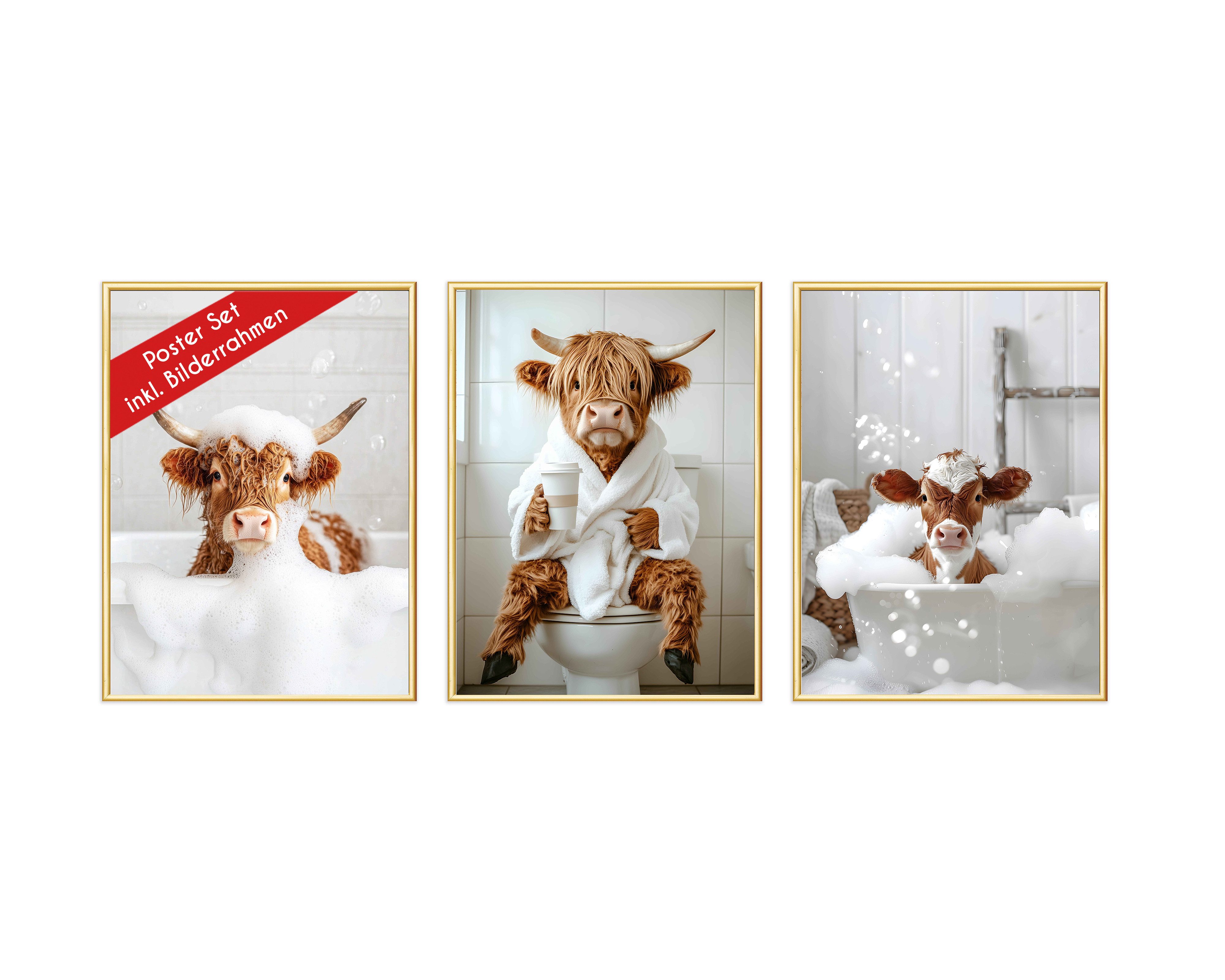 Wackadoo Living Poster Set inklusive Bilderrahmen, günstig online kaufen