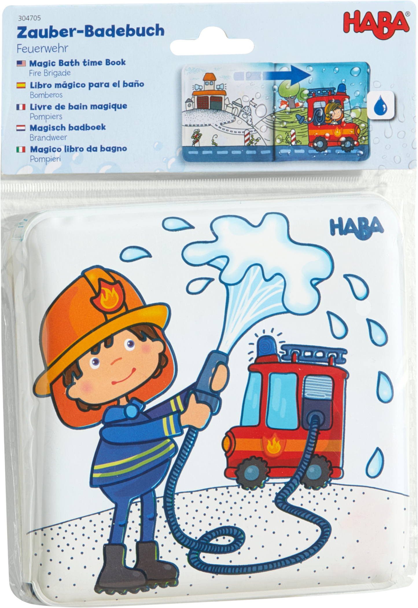 Haba Stoffbuch Babywelt Babyspielbuch Zauber Badebuch Feuerwehr 2011704001