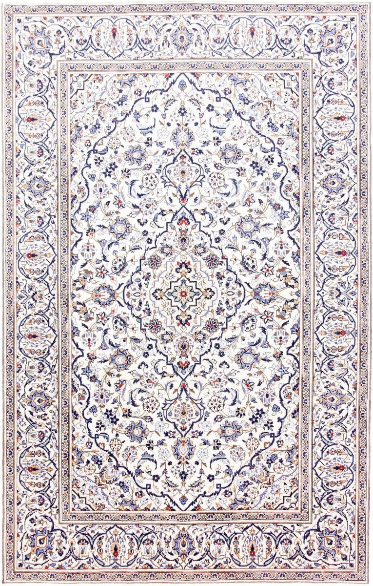 Orientteppich Keshan 197x304 Handgeknüpfter Orientteppich / Perserteppich, Nain Trading, rechteckig, Höhe: 12 mm