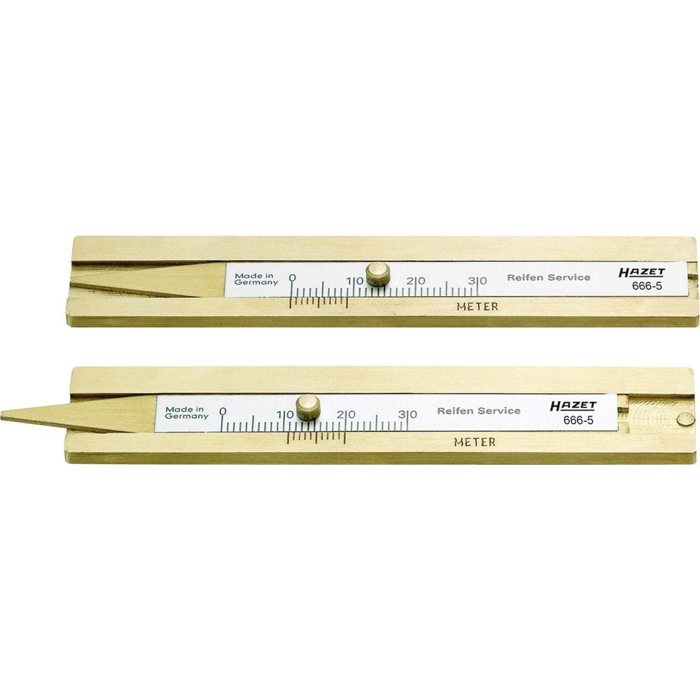 HAZET Reifendrucksensor Hazet 666-5 Reifenprofilmesser mechanisch Messbereich Tiefe 30 mm (ma