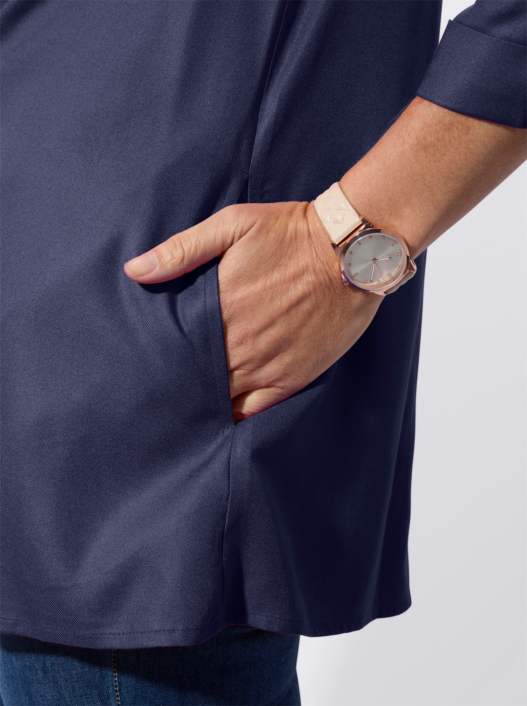 Witt Blusenblazer Blusenjacke 3/4-Arm
