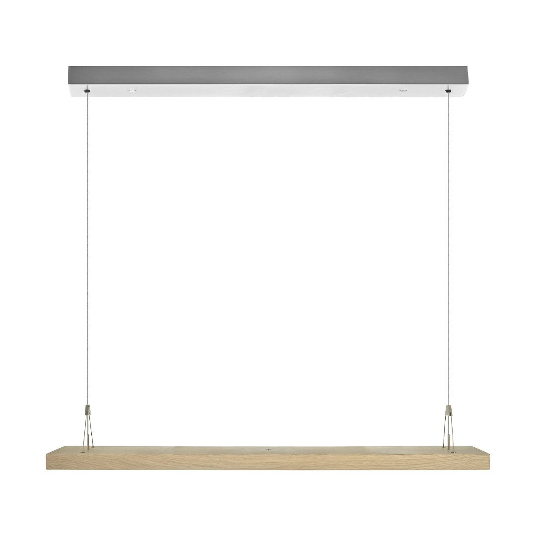 HerzBlut LED-Hängeleuchte Friso LED, Alu LED-Leiste Acryl, satiniert, wechselbar