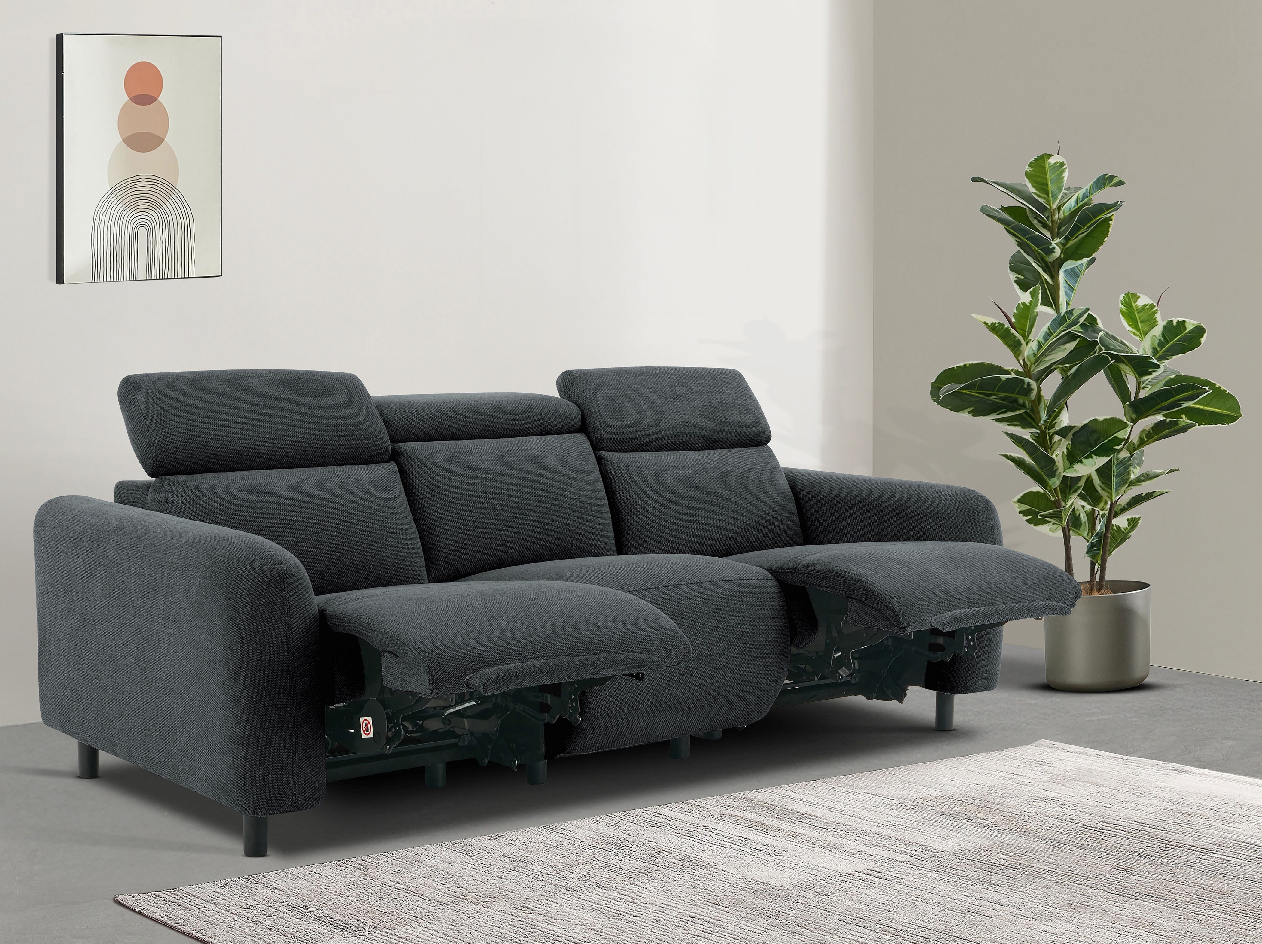 Home affaire 3-Sitzer SKAANE Struktur-Sofa, 229 günstig online kaufen