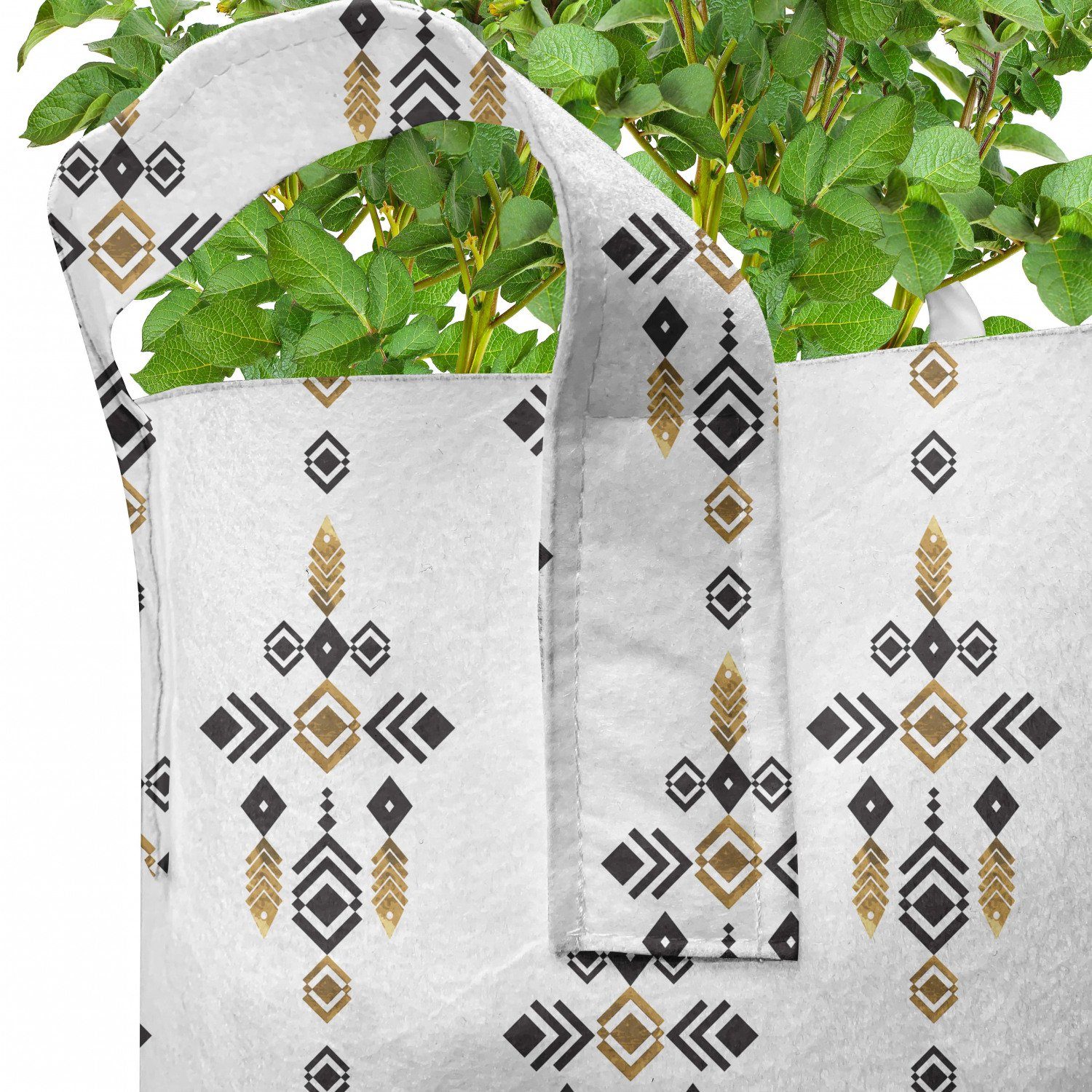 Aztec mit Abakuhaus Griffen Stammes hochleistungsfähig Pflanzen, Pflanzkübel für Stofftöpfe Geometrische Kunst