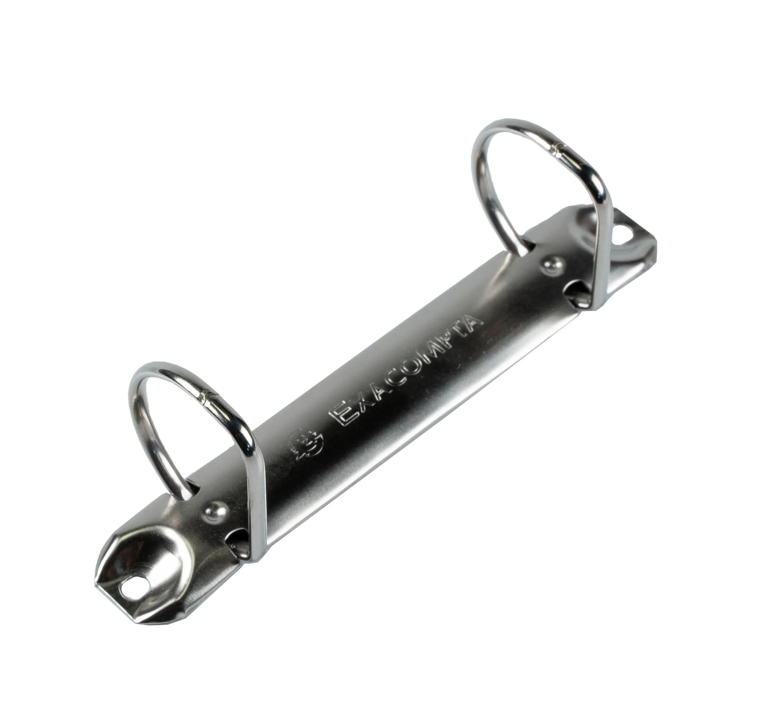 EXACOMPTA Ringbuchmappe 10x Ringhefter PP 19mm 2Ring 20mm D Rücken 38mm A4 Maxi Weiß 51921E, Ringbuch/Ordner