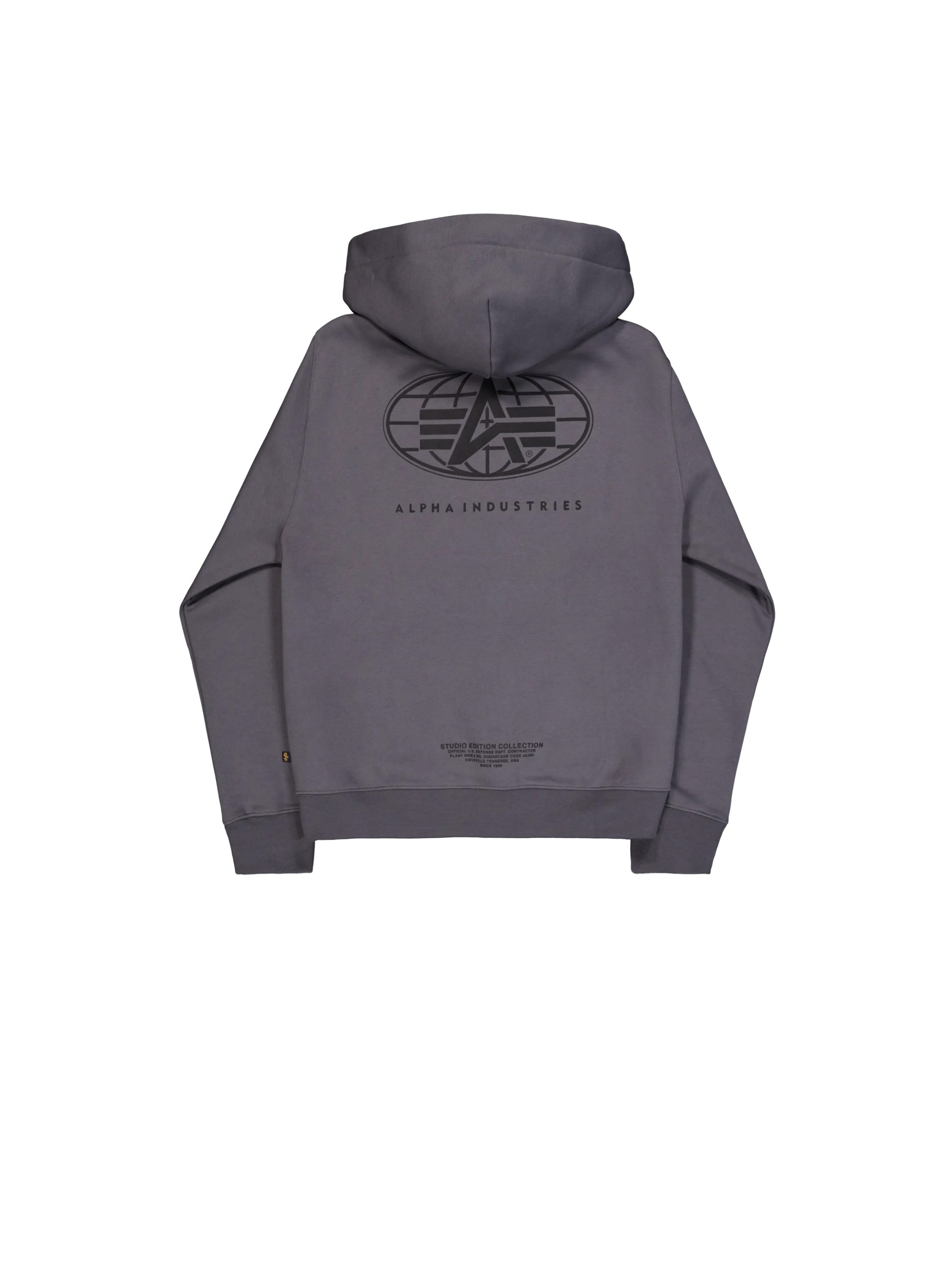Alpha Industries Sweatshirt - World Logo Hoodie - Hoodie Herren - Pullover - Sweatshirt - Kapuzenp