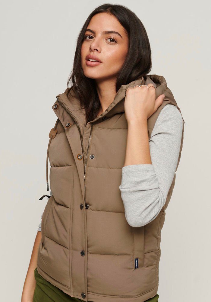 Superdry Steppweste EVEREST HOODED PUFFER GILET