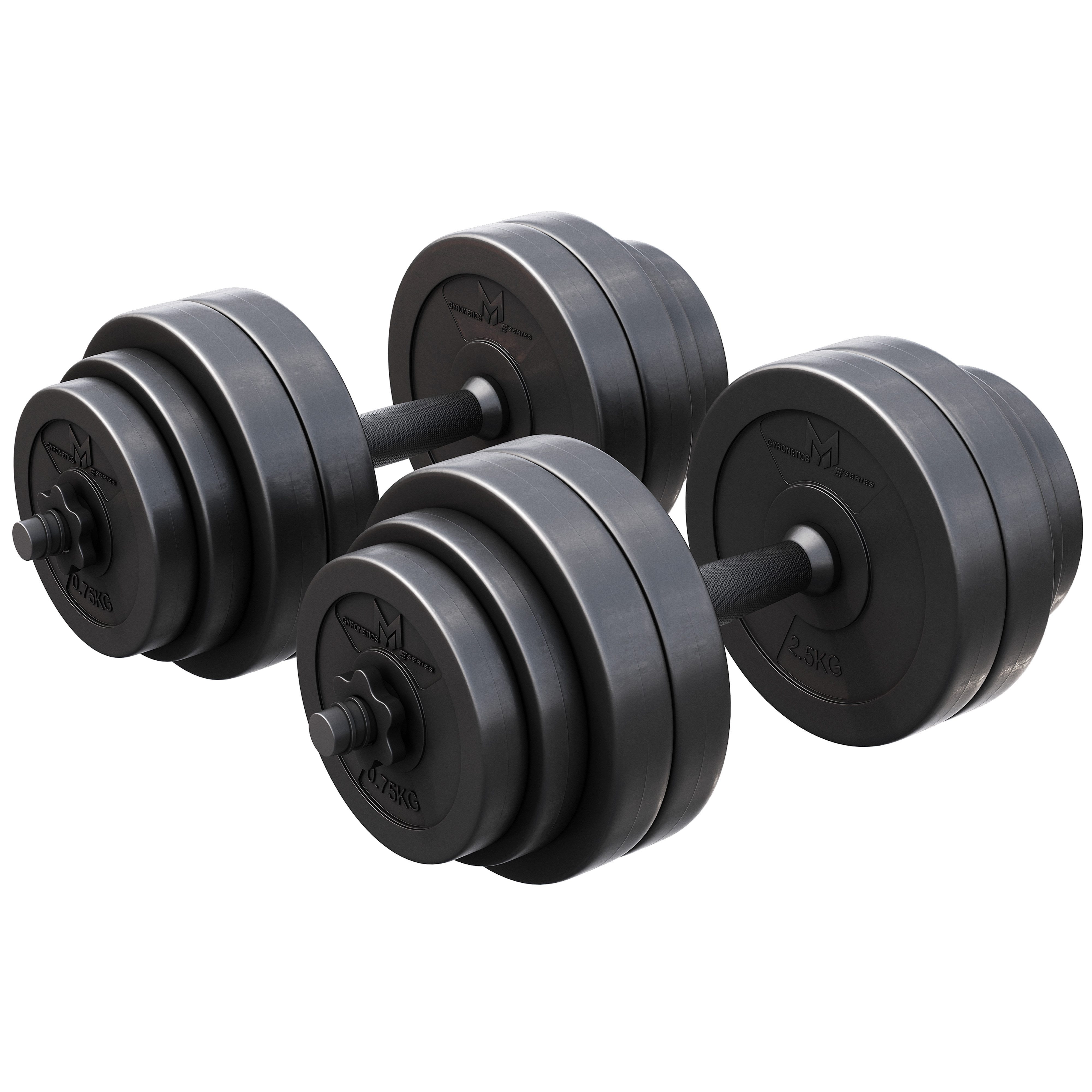 GORILLA SPORTS Kurzhantel E-Series Kurzhantelset 25 mm Kunststoff 30 kg
