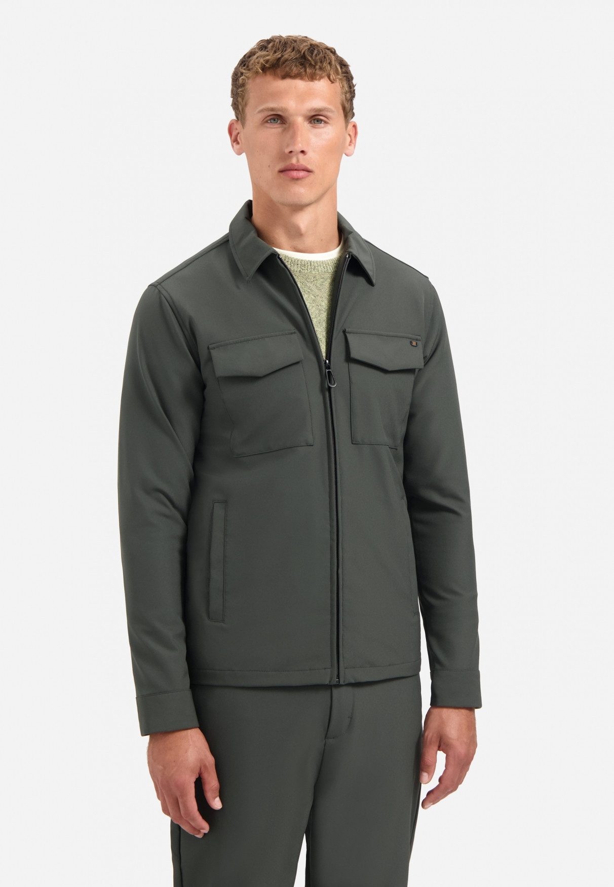 NO EXCESS Langarmhemd No Excess Sedoc-Reise-Overshirt