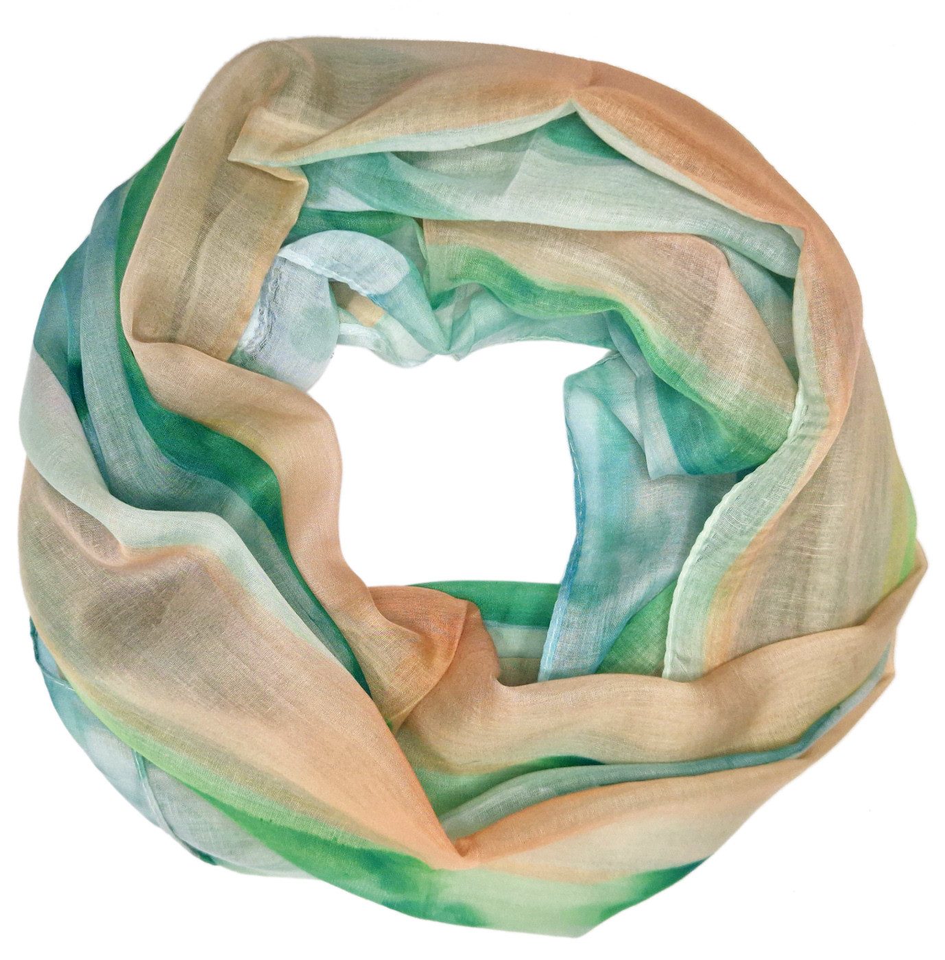 Loop Damen Loopschal Aquarell-Optik Schlauchschal Sommer Schal