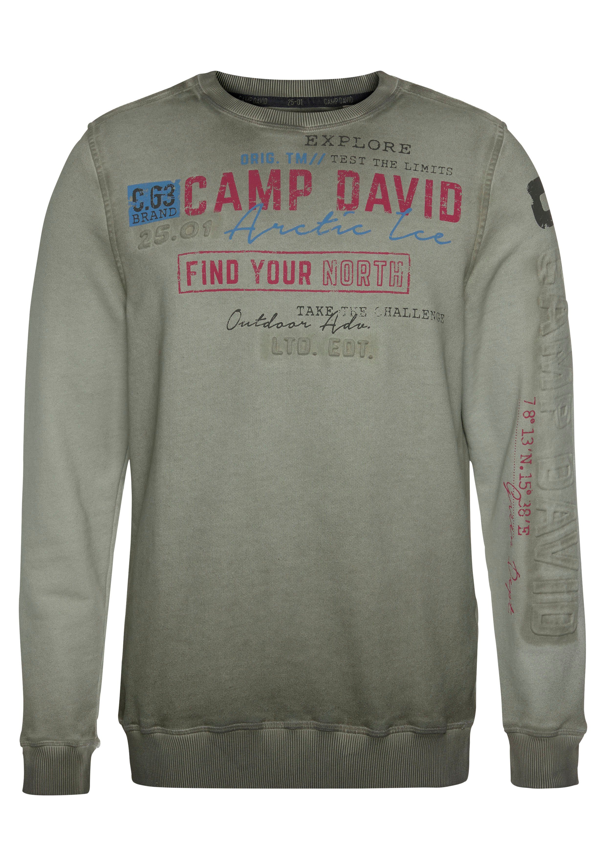 CAMP DAVID Sweatshirt mit Logoprint online kaufen | OTTO
