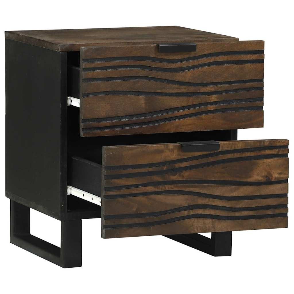 vidaXL Nachttisch Nachttisch Walnuss 40 x 33 x 46 cm Holzwerkstoff (1-St)
