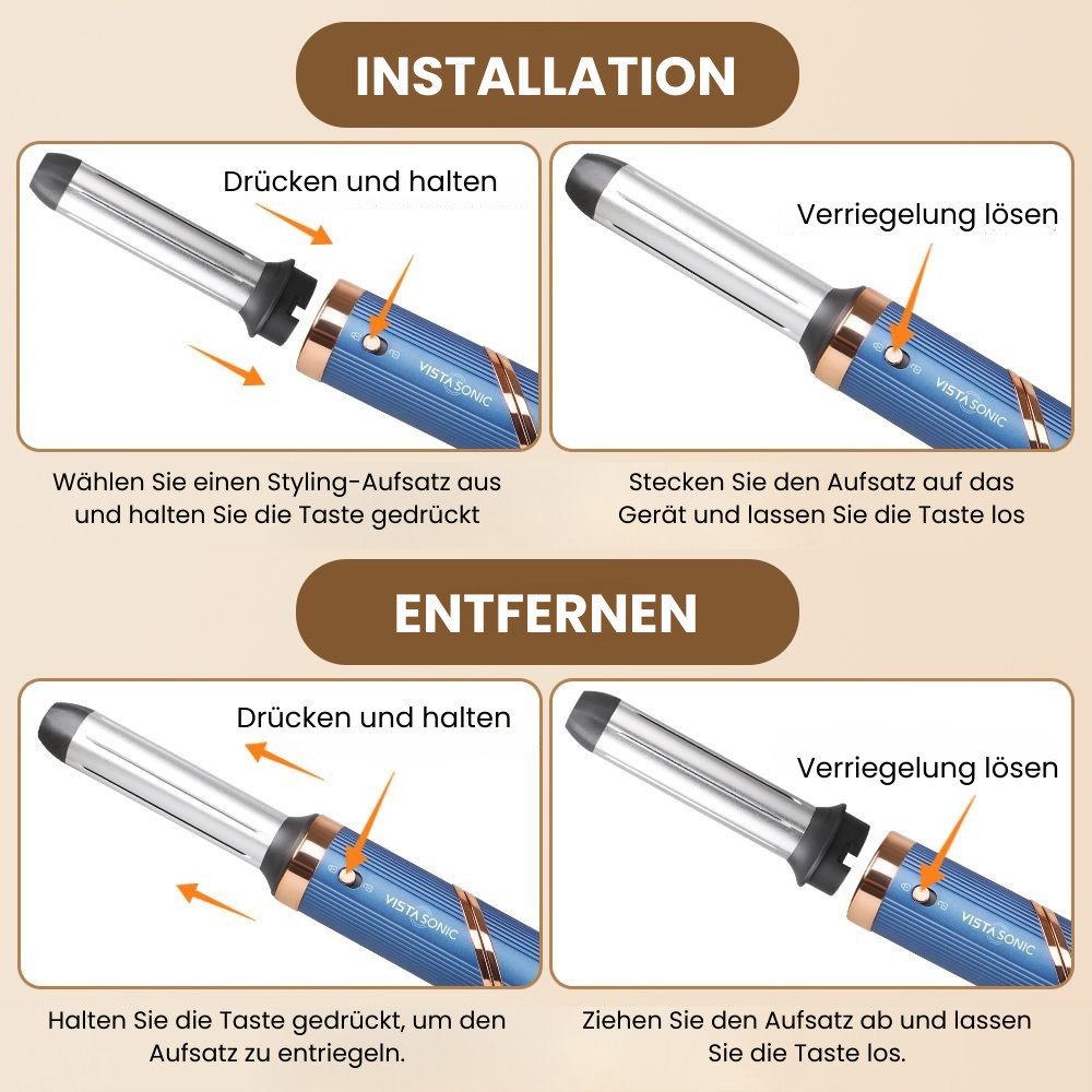 moebel17 Haartrockner Multistyler 5 in 1 Hairstyler Lavish Lockenstab Haartrocknerbürste