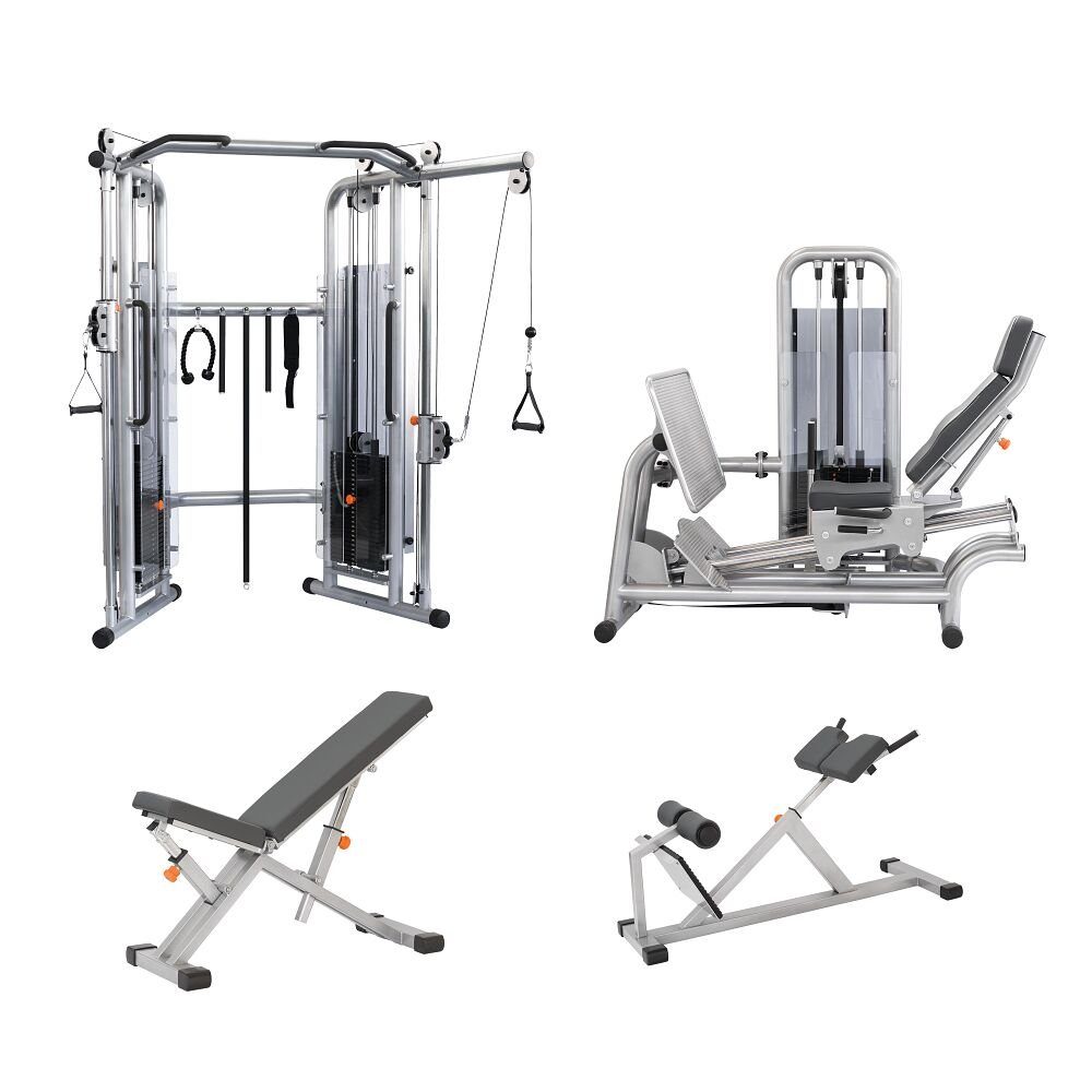 Sport-Thieme Kraftstation Fitnessgeräte-Set KGG MED, Trainingsbank für Kurzhantel- und Körpergewichtstraining