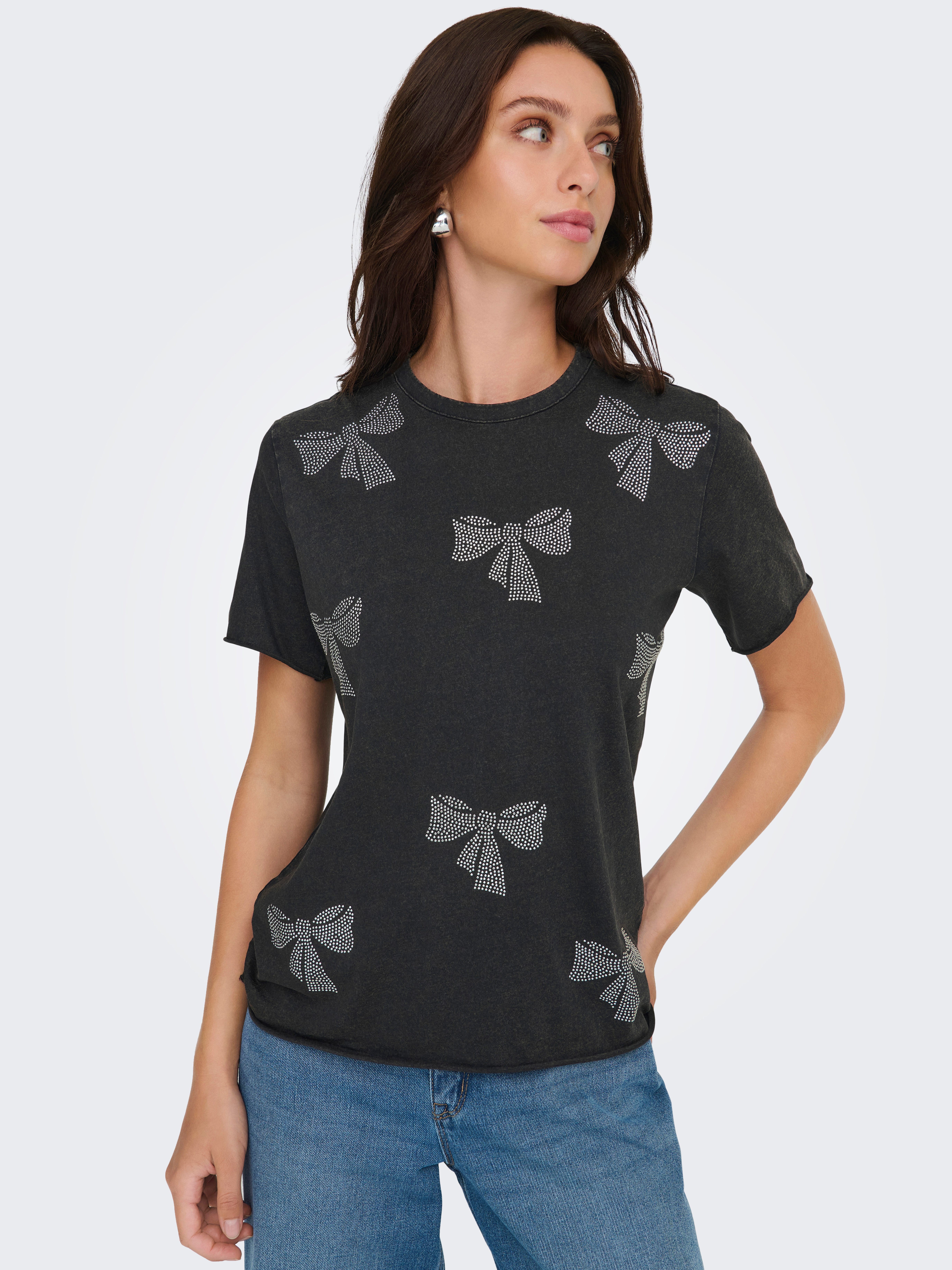 ONLY Kurzarmshirt ONLLUCY LIFE S/S O-NECK TOP CC JRS günstig online kaufen