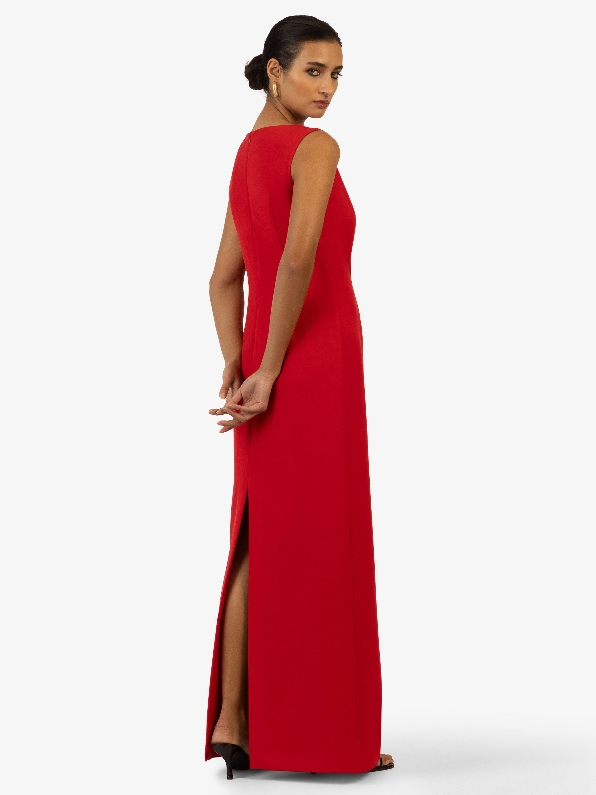 Kraimod Abendkleid mit Rückenschlitz und Rundhals