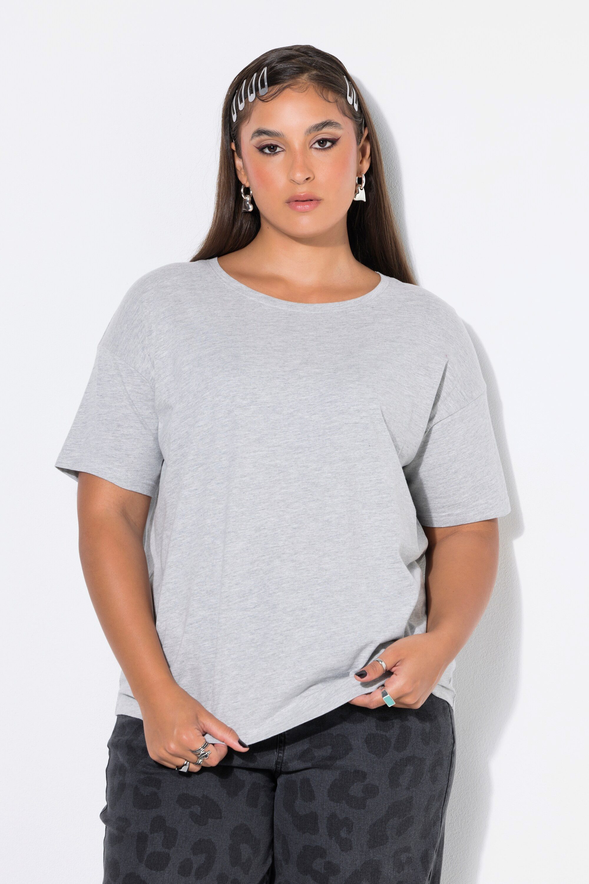 Studio Untold T-Shirt Basic-Shirt Relaxed Shape überschnittene Schultern Bestseller