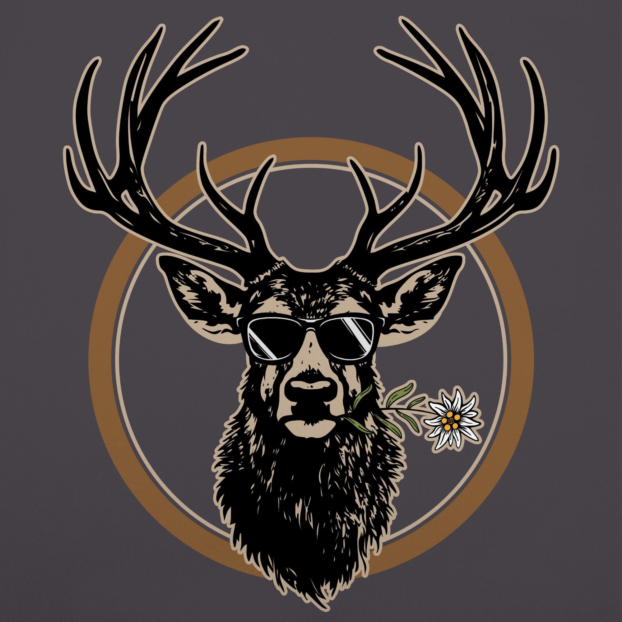 Shirtracer Kochschürze Cooler Hirsch Hirschgeweih Jäger, (1-tlg), Grillschü günstig online kaufen