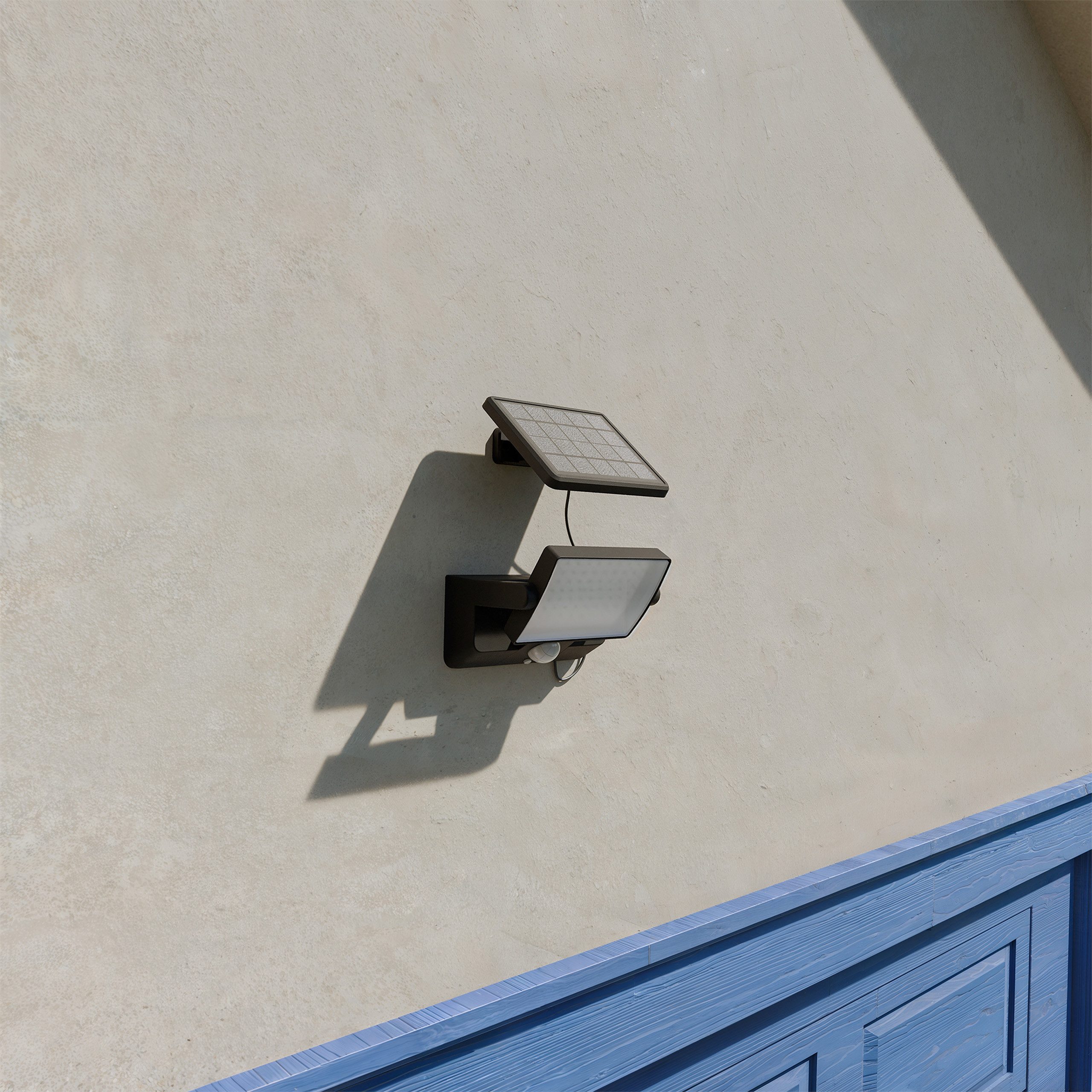 Philips LED Solarleuchte Outdoor Solar Fyns Sicherheitslicht für Wand, Abschaltautomatik, Bewegungsmelder, Tageslichtsensor, LED fest integriert, Neutralweiß, T – Bild 4 von 5