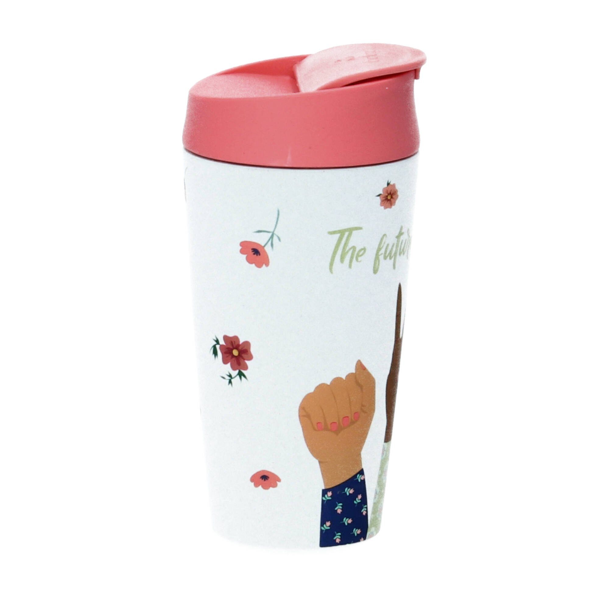 chic mic GmbH cup aus bioloco ml PLA deluxe female, 420 Pflanzenzucker) plant Coffee-to-go-Becher (Kunststoff future is