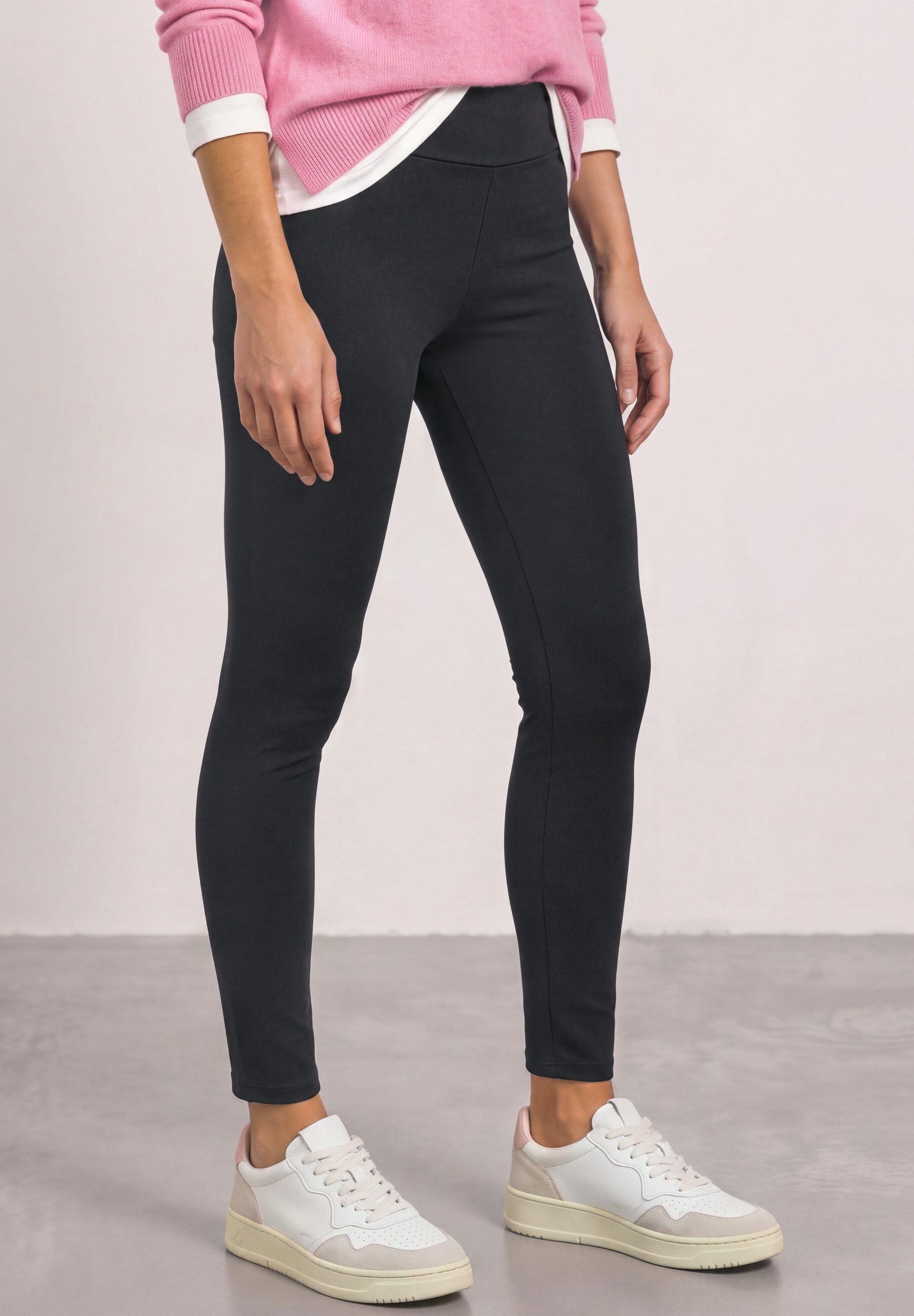 STREET ONE Leggings softer Materialmix