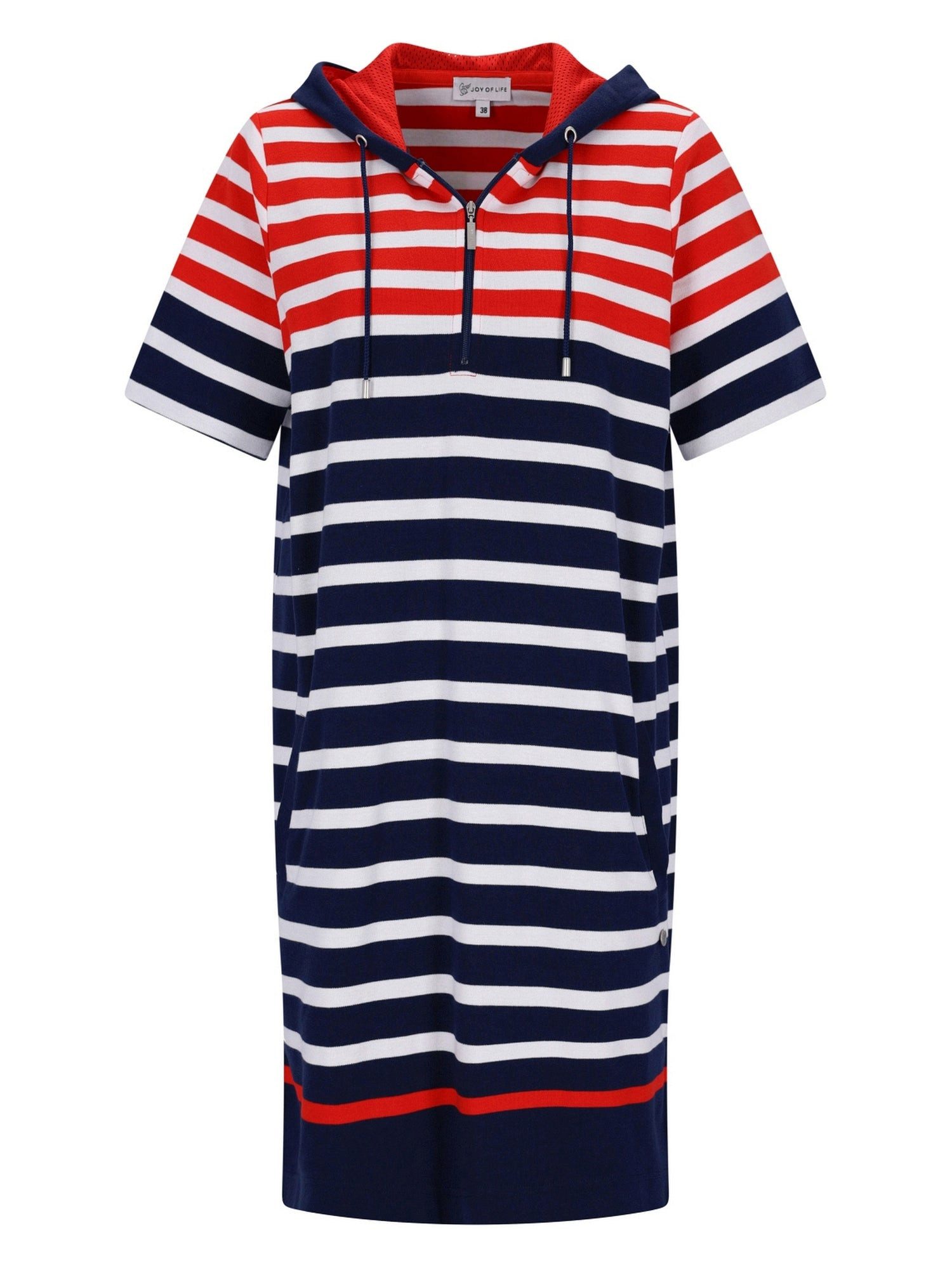 Hajo Sweatkleid Sweatkleid mit Kapuze stay fresh®