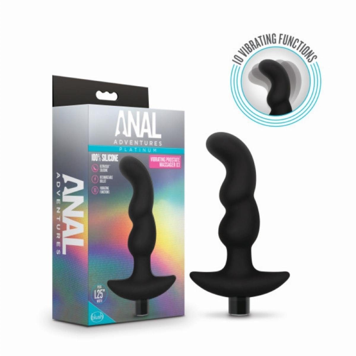 Anal-Vibrator blush NOVELTIES Prostata-Vibrator Analplug Vibrierender Analvibrator