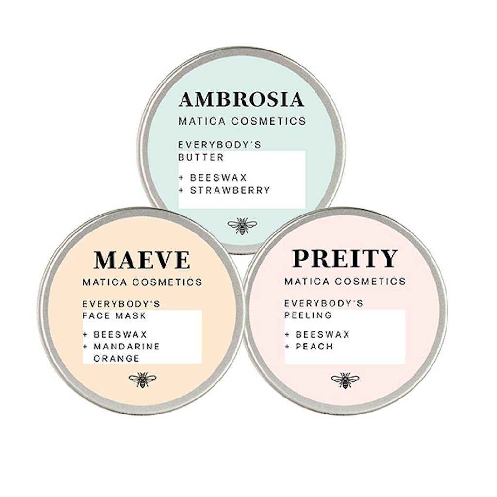Cosmetics 3- AMBROSIA Set Körperbutter Hautpflege-Set Matica