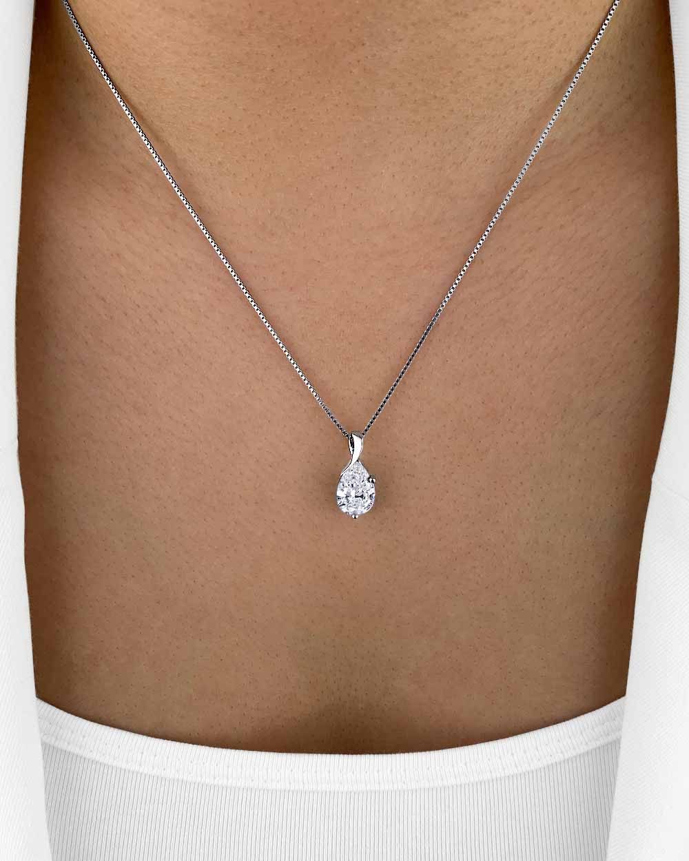 DANIEL CLIFFORD Kette mit Anhänger 'Violette' günstig online kaufen