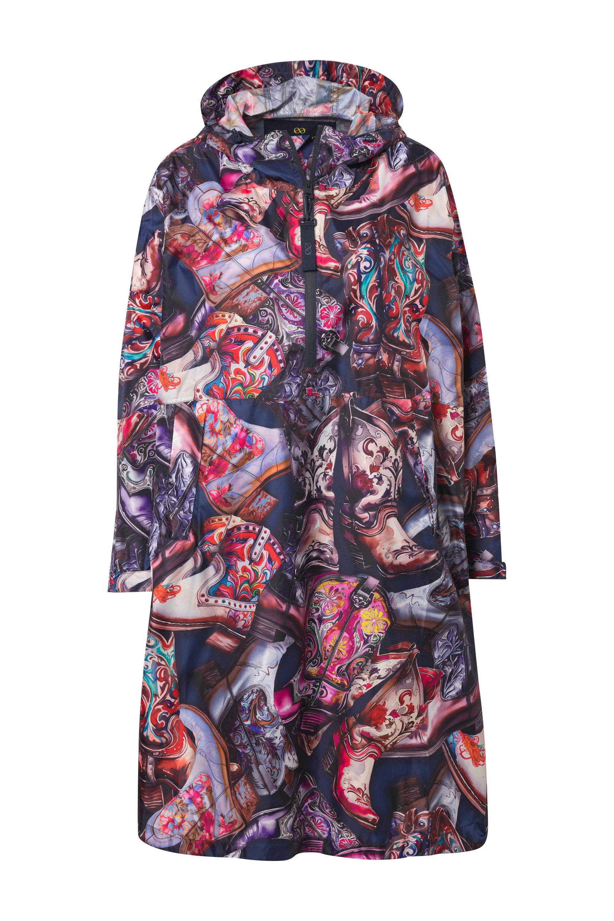 Laurasøn Funktionsjacke Funktions-Regencape Unisex Print Kapuze günstig online kaufen