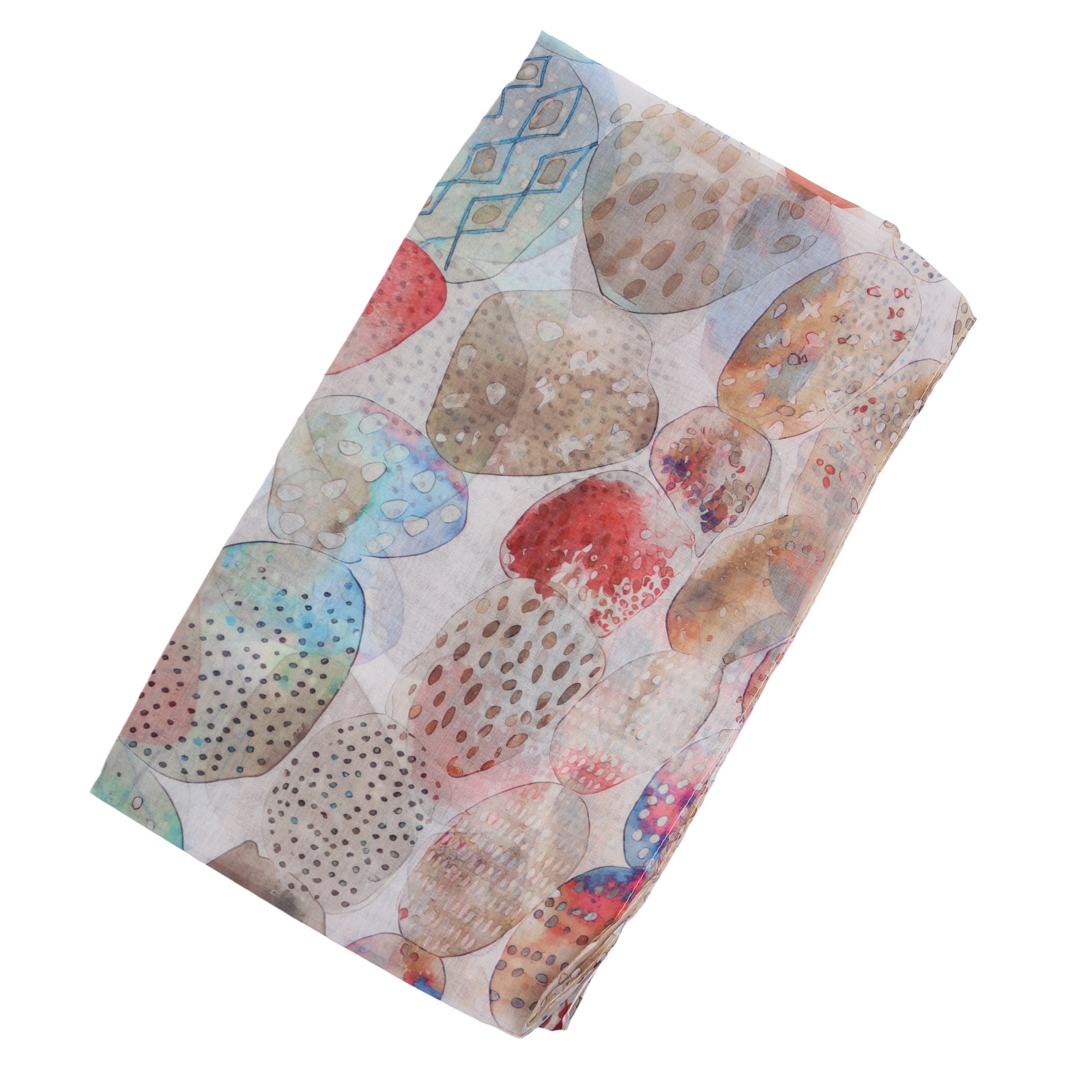 MIRROSI Loop Damen Schal mit Tollem Muster Weich aus 100% Viskose, Schlauchschal, (ca. 160x48cm, zweimal um den Hals wickelbar), Damen Halstuch Stola ideal für  – Bild 2 von 4