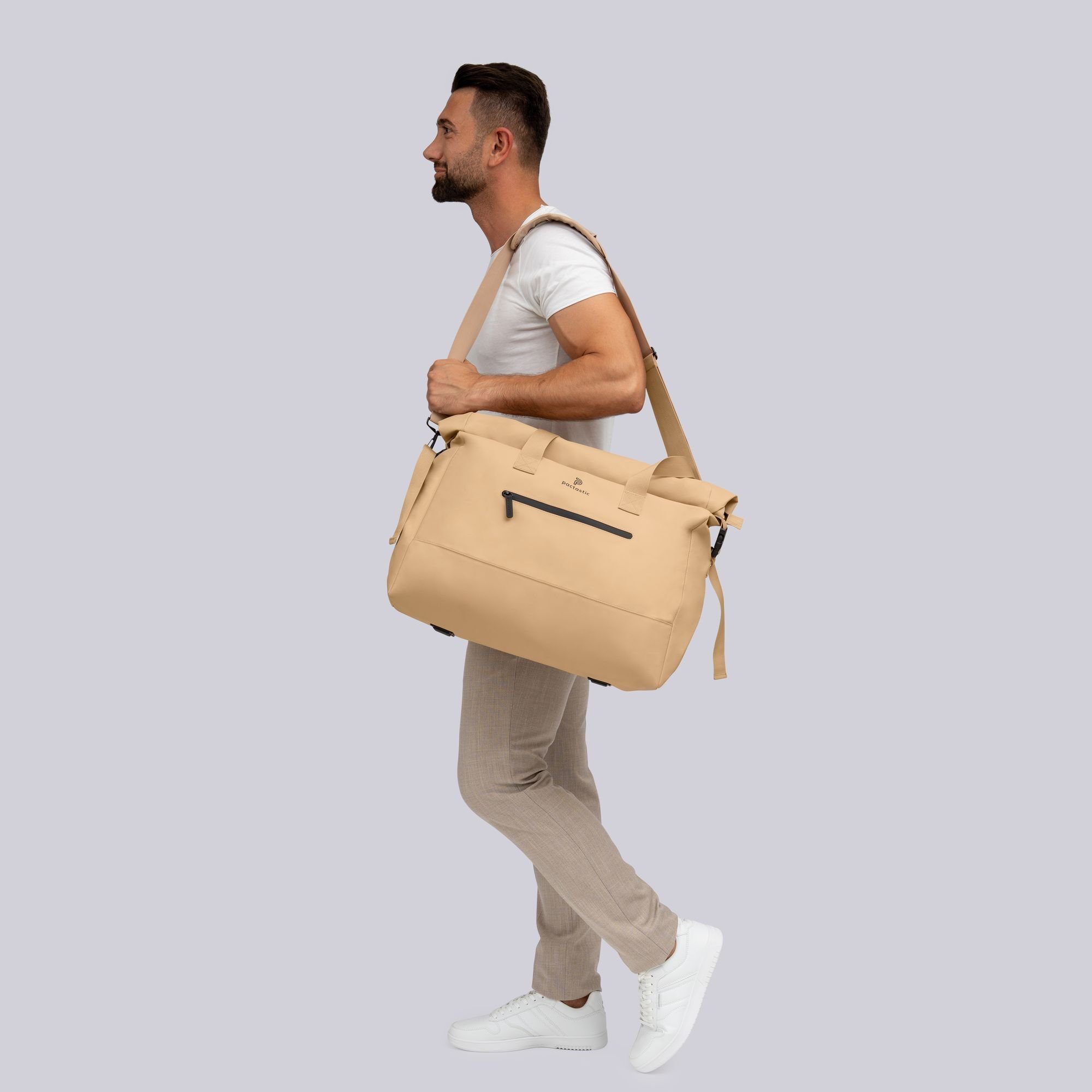 Tech-Material Veganes Weekender beige Urban Pactastic Collection,