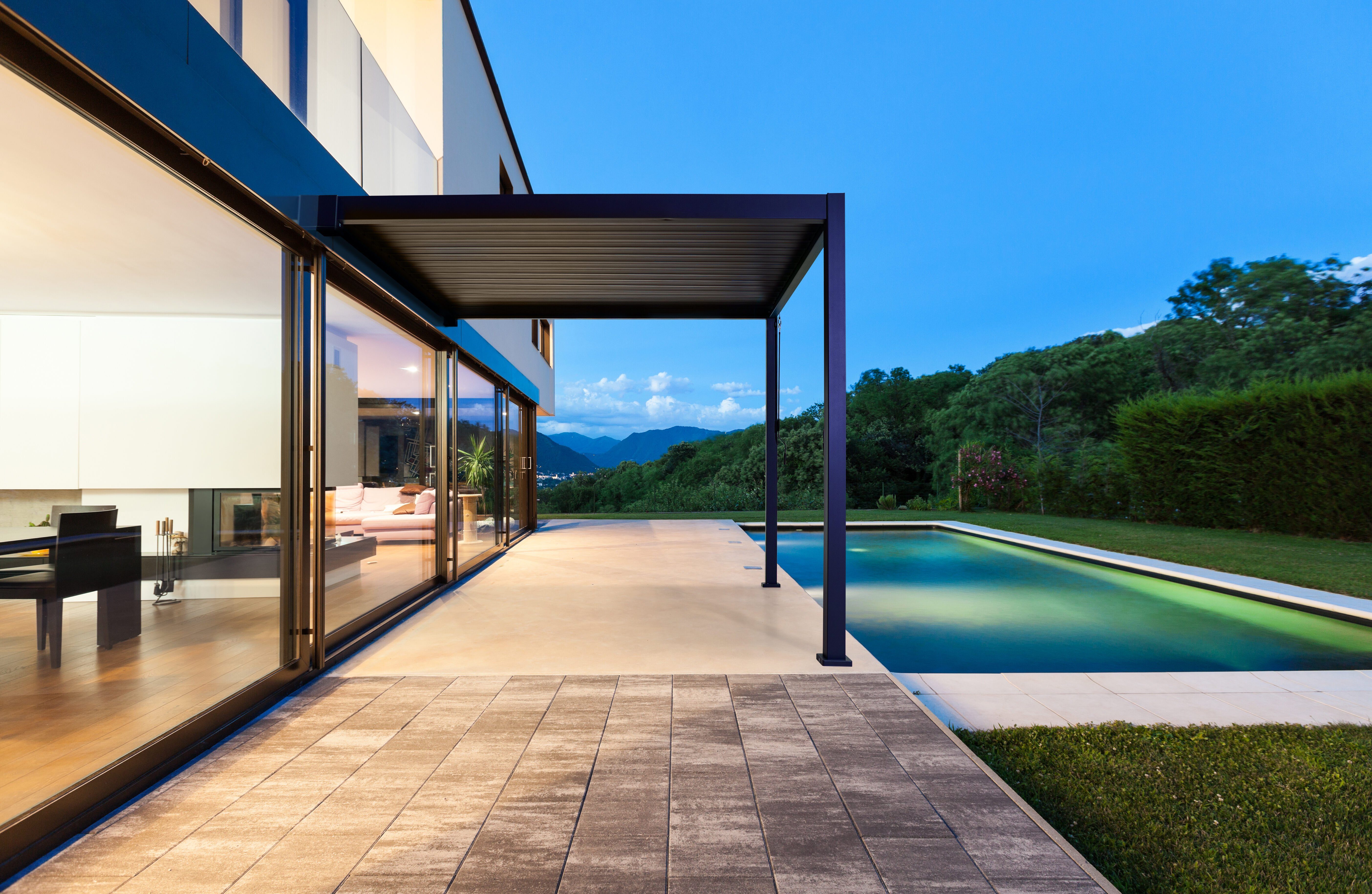 Weide Pergola »Mirador Weide Classic 3x4 Meter Anstellpavillon, Wand
