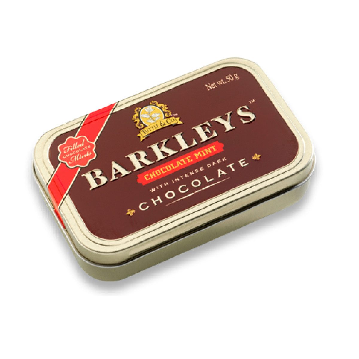 BARKLEYS Süßigkeit, Barkleys Chocolate Mint Dragees mit Zartbitterschokolade 50g 6er Pack
