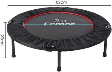 Femor Fitnesstrampolin TX-7300, Ø 127,00 cm, (102), Klappbar,5 - Fach Höhenverstellbarer, Bis 150kg