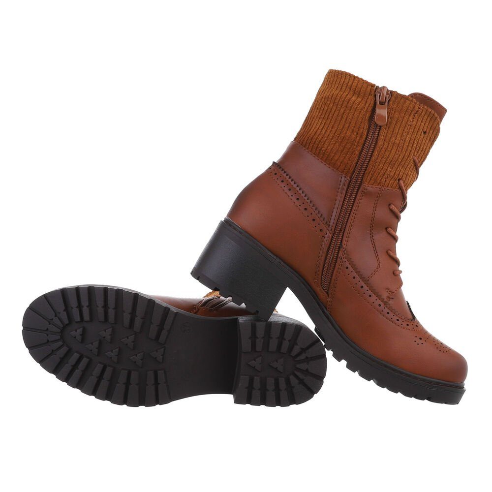 Ital-Design Damen Schnürschuhe Freizeit Schnürstiefelette (84906804) günstig online kaufen