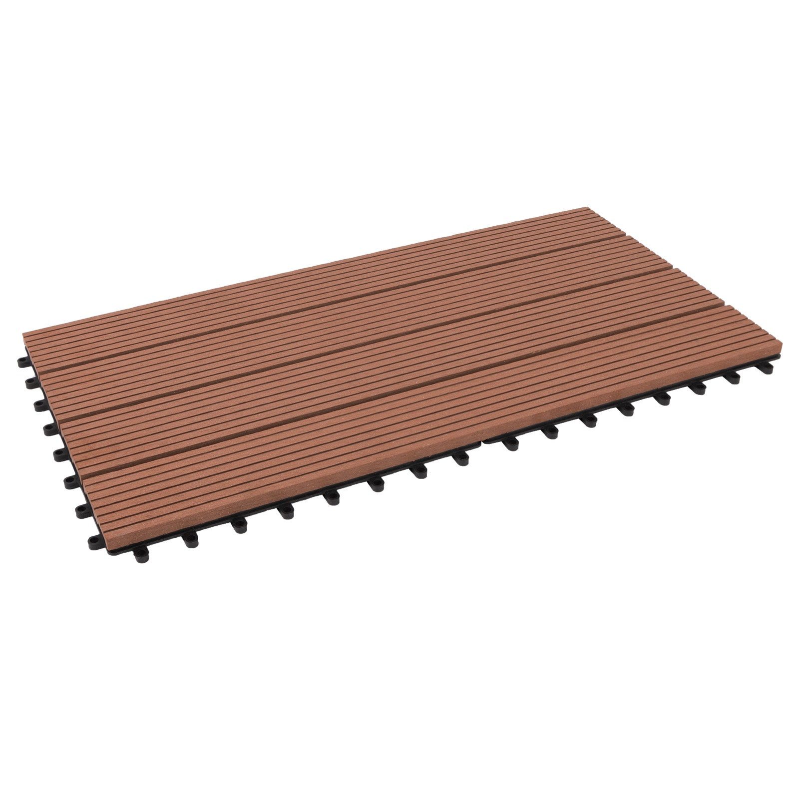 Karat Klickfliesen WPC-Terrassendielen Queen Hellbraun, Holzoptik, günstig online kaufen