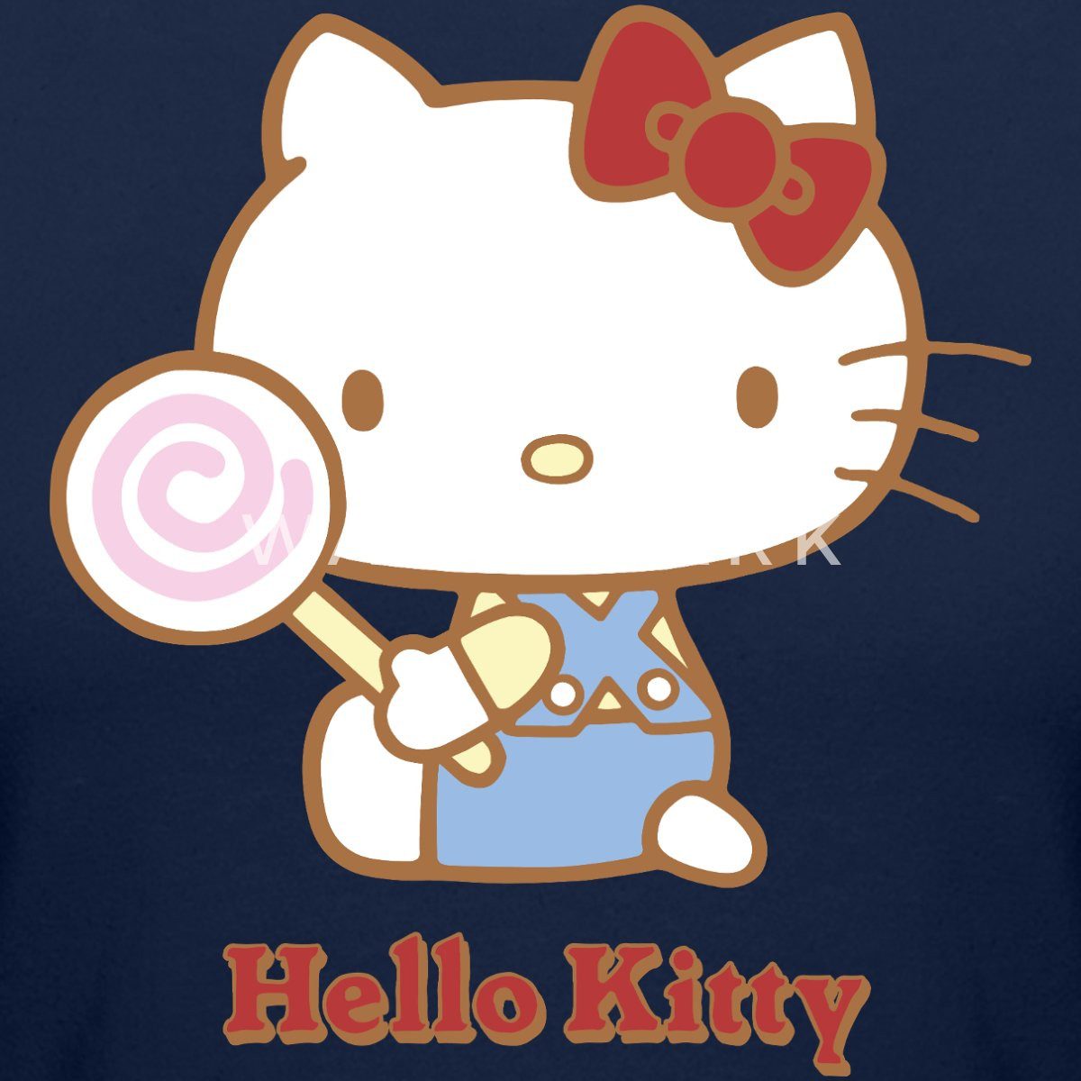 Spreadshirt T-Shirt Hello Kitty Mit Lollipop Crop Top (1-tlg)