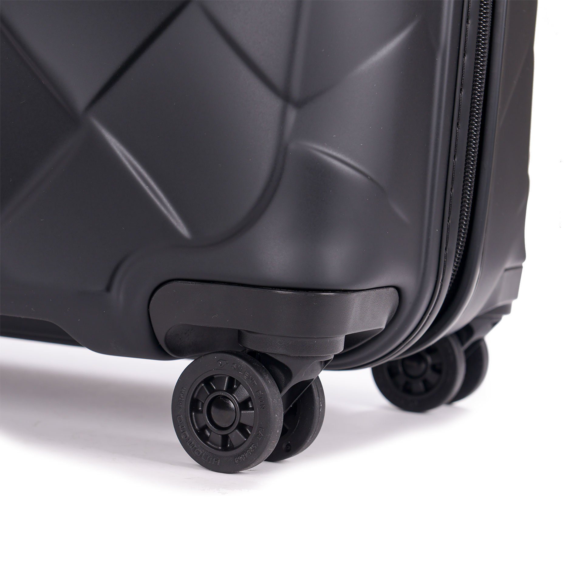 Stratic Trolley Leather&More - Hartschalen-Koffer 66cm), Schwarz Rollen (bis M Rollen 4