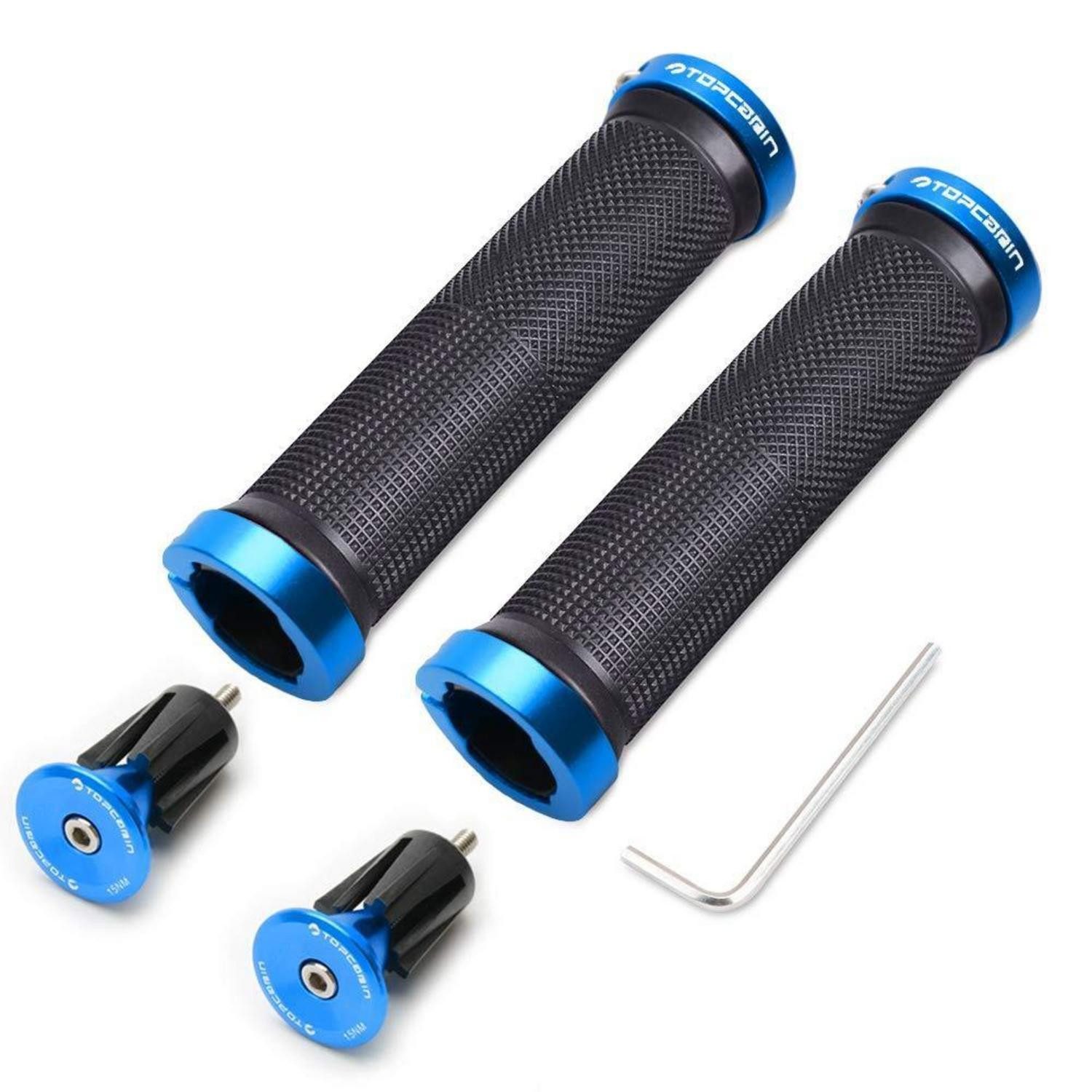 LuxusKollektion Fahrradlenkergriff Fahrrad Lenker Griffe Aluminium Aluminium Lenkerendkappen Hellblau