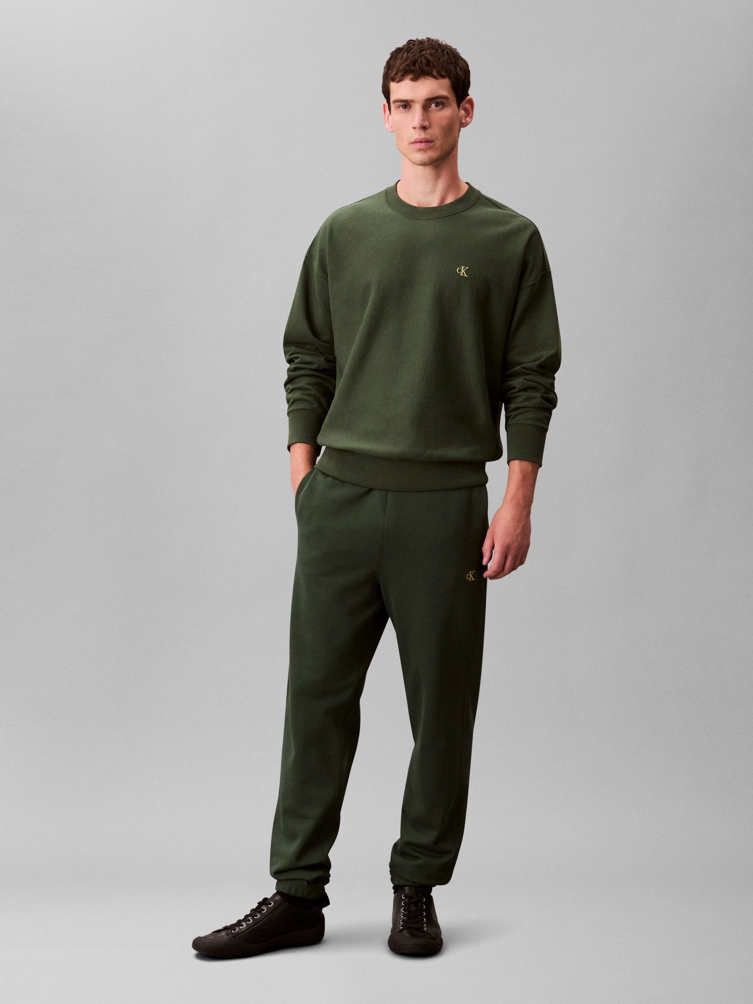 Calvin Klein Jeans Sweathose EU 350TERRY MONOGRAM JOGGER regular fit günstig online kaufen