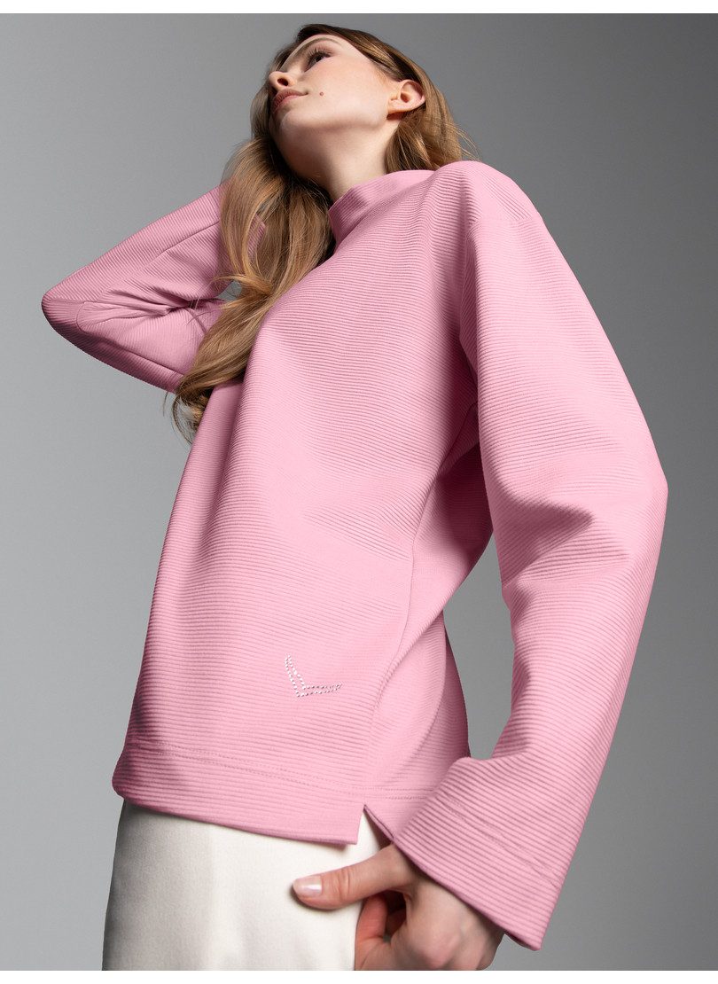 Sweatshirt TRIGEMA Sweatshirt mit Stehkragen