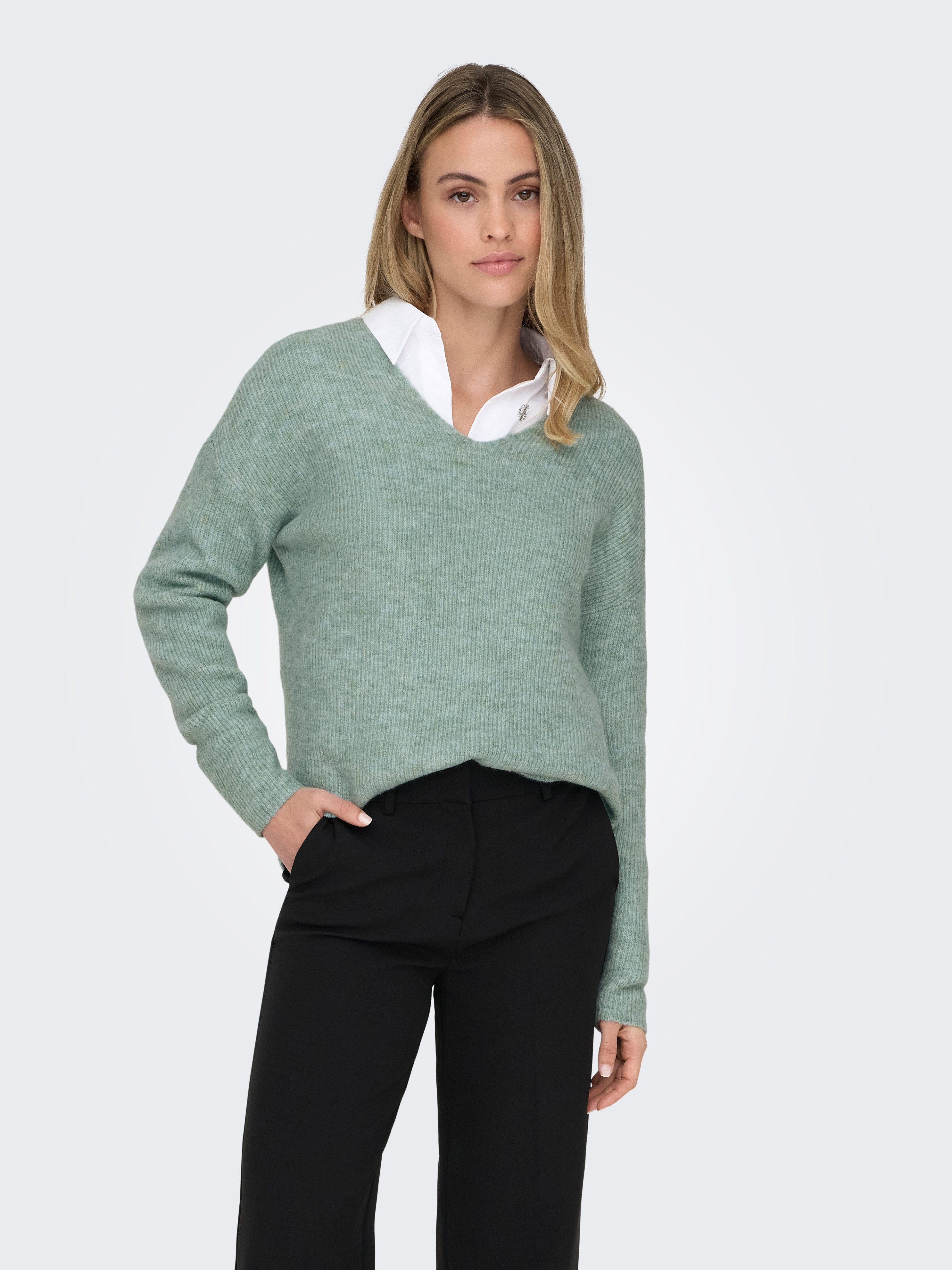 ONLY V-Ausschnitt-Pullover ONLCAMILLA V-NECK L/S PULLOVER günstig online kaufen