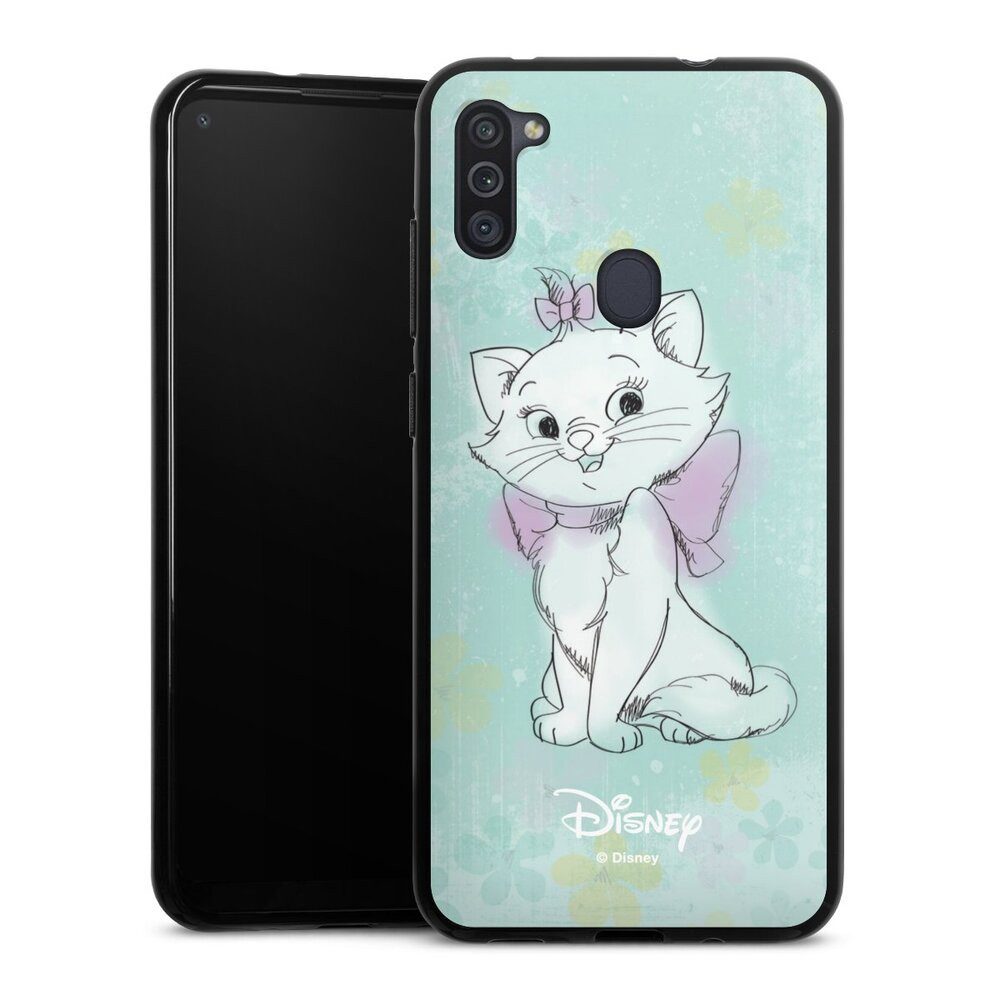 DeinDesign Handyhülle Aristocats Marie Disney Offizielles Lizenzprodukt Marie Watercolor, Samsung Galaxy M11 Silikon Hülle Bumper Case Handy Schutzhülle