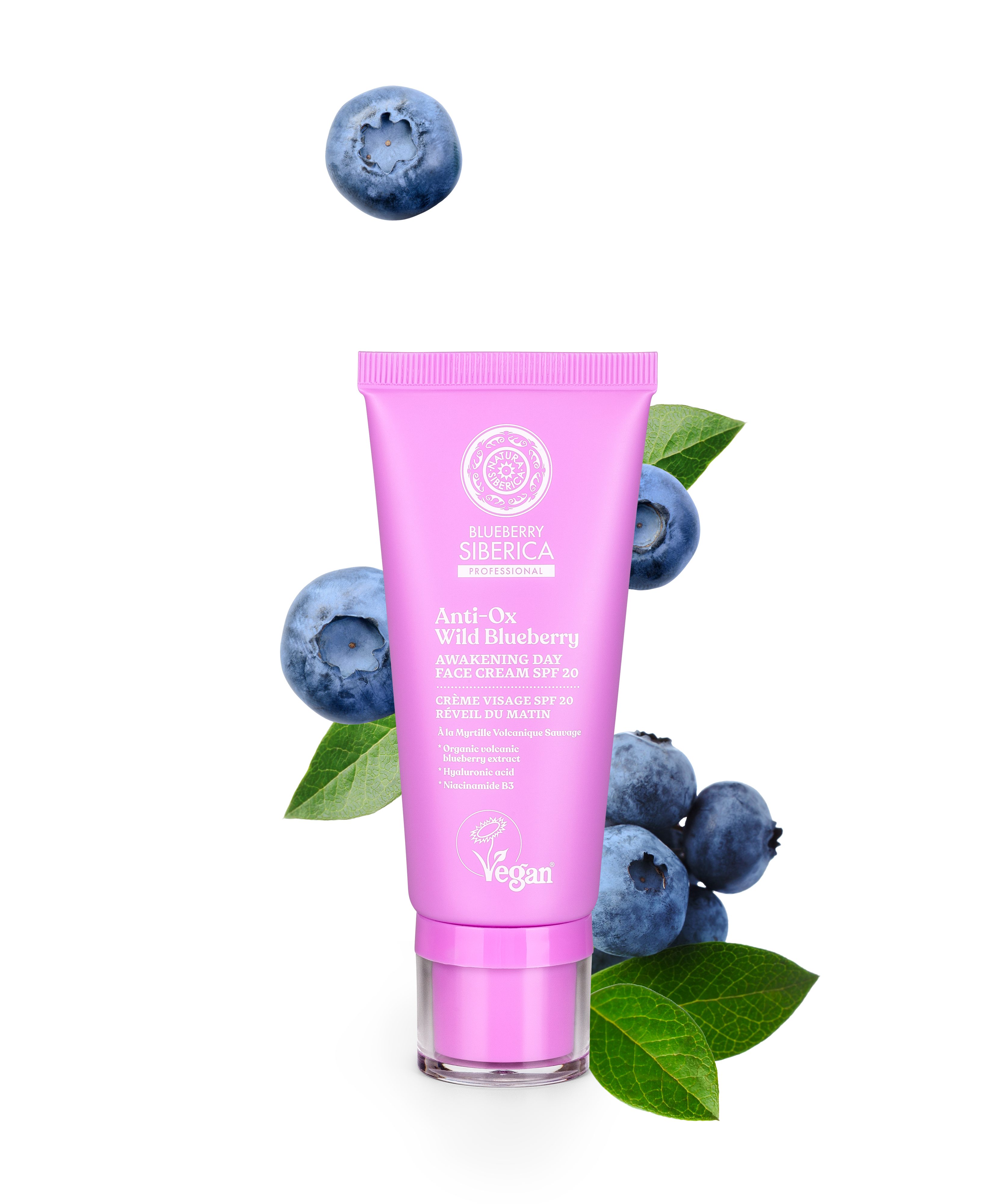 Natura Siberica Gesichtslotion ANTI-OX Wild Blueberry Awakening Day Face Cream
